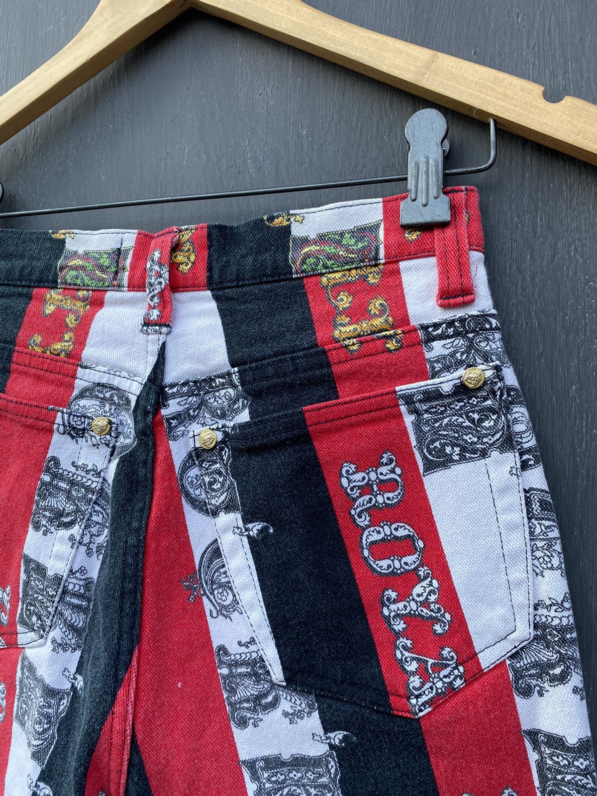 Versace Versace 90s Vintage Rock Royalty pants size 29 made in italy Size 29" - 10 Thumbnail