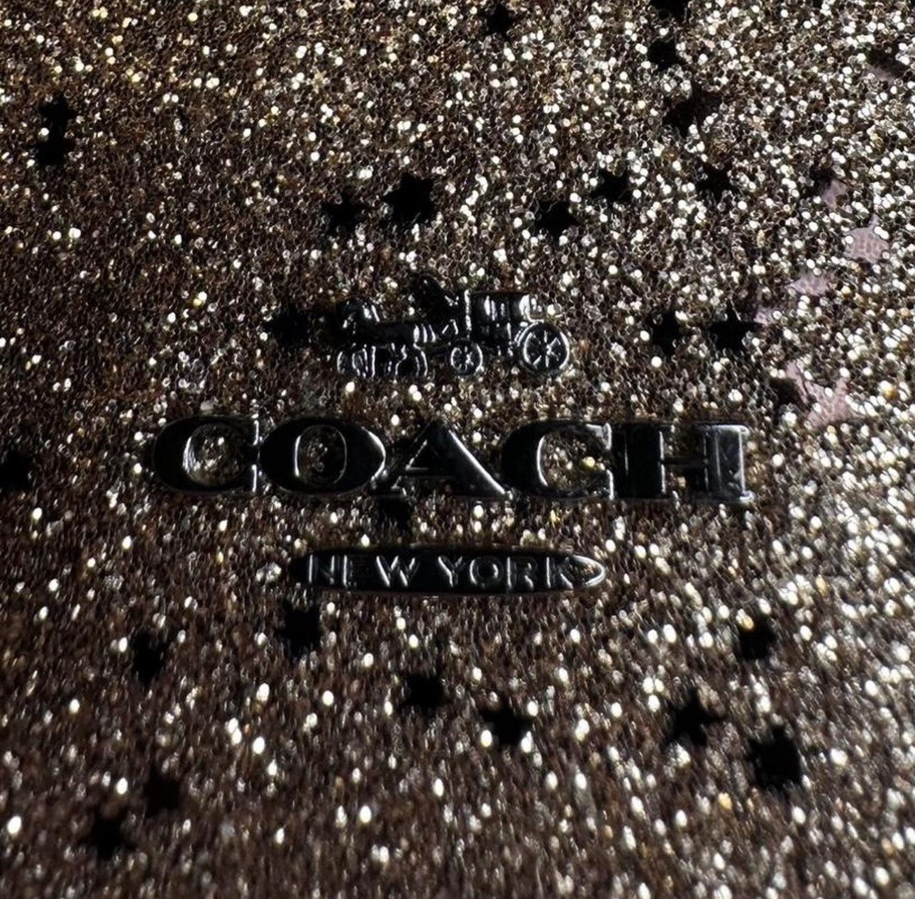 Coach NWT Coach Gold Star Glitter Passport Case Wallet - Rare Size ONE SIZE - 2 Thumbnail