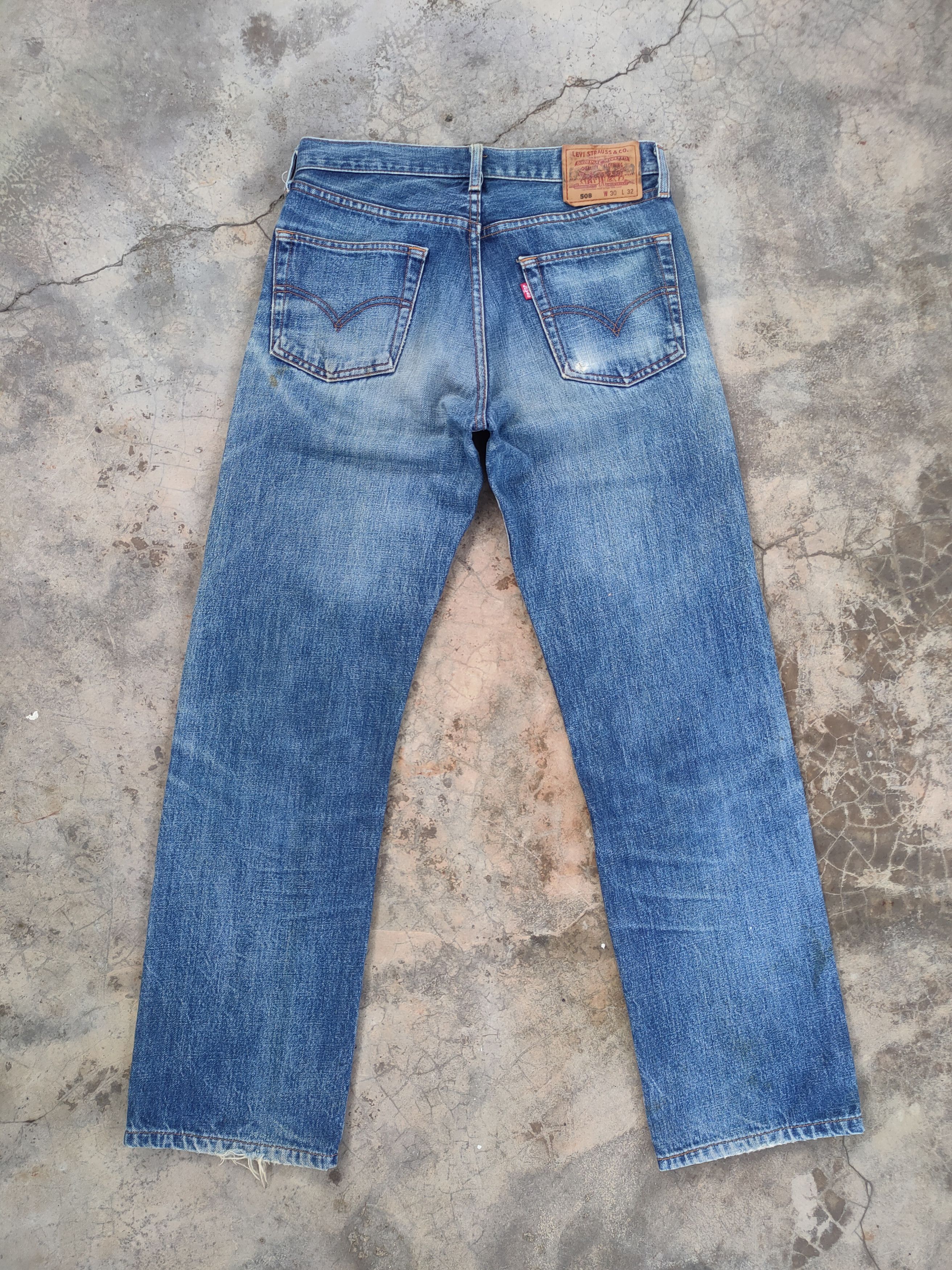 Levi's Vintage Clothing W30 VINTAGE LEVI'S 508 FADED DISTRESSED JEAN DENIM PANTS Size US 30 / EU 46 - 7 Thumbnail