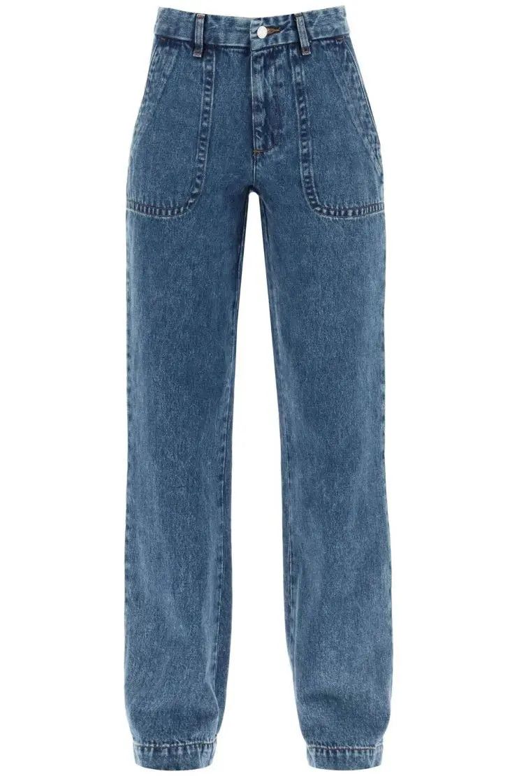 image of A P C O1S22I1N0324 Wide Leg Jeans In Blue, Women's (Size 26)