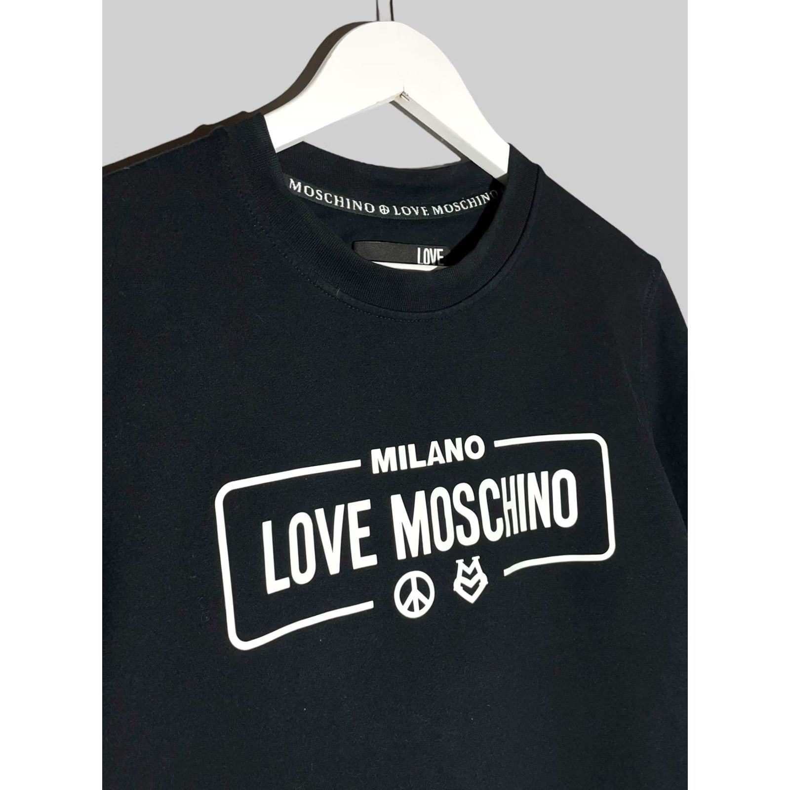Moschino Moschino Sweatshirt Black Mens S Logo Love Pullover Crew Neck All Seasons Graphic Print Vintage: No Size US S / EU 44-46 / 1 - 3 Thumbnail