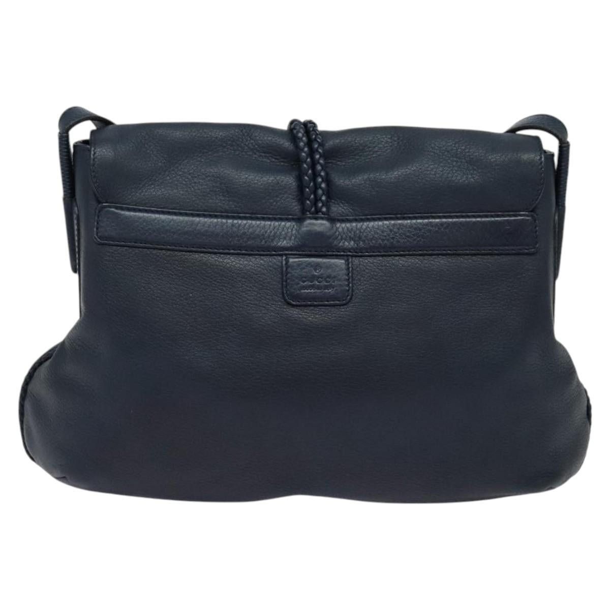 Gucci GUCCI Shoulder Bag Leather Blue Gold Size ONE SIZE - 2 Thumbnail