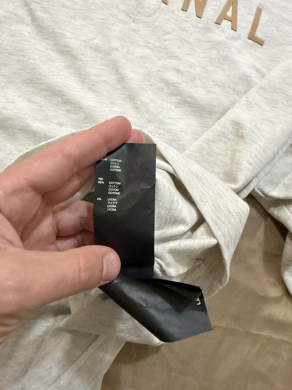 Fear of God Fear of God Eternal Cotton Long Sleeve Tee size L Size US L / EU 52-54 / 3 - 5 Thumbnail