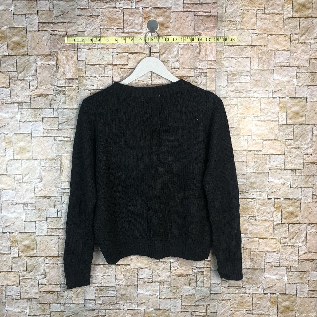 Homespun Knitwear × Japanese Brand Sango love Black white Knitwear sweatshirt #A911 Size M / US 6-8 / IT 42-44 - 12 Thumbnail