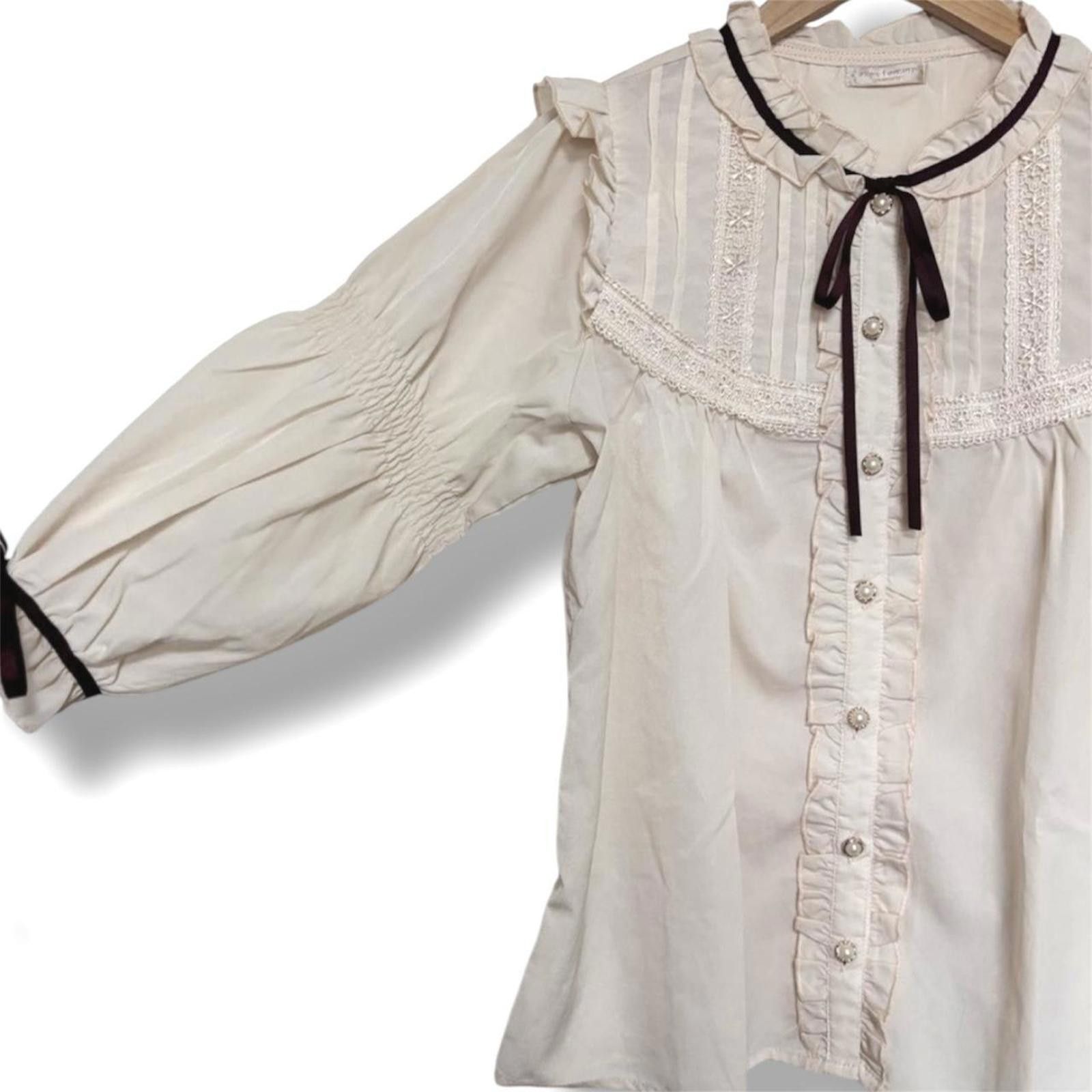 Other Axes femme Japanese preppy coquette blouse top Size XS / US 0-2 / IT 36-38 - 2 Thumbnail