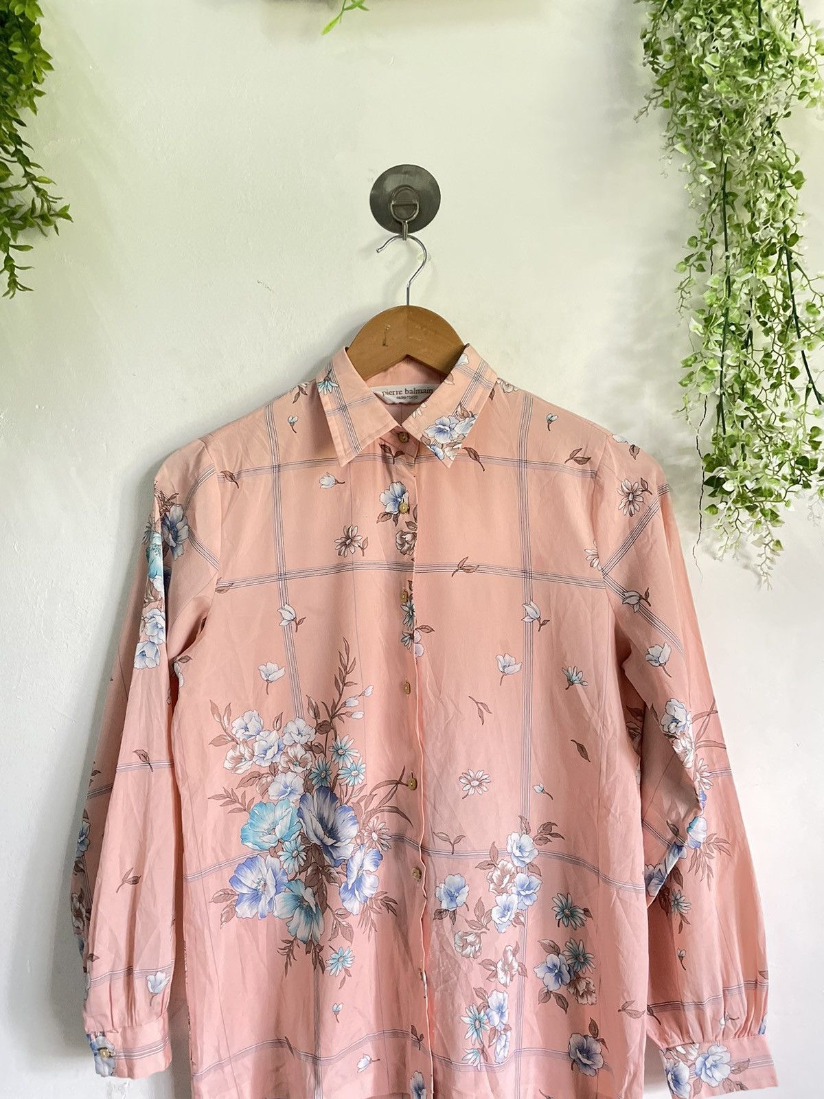 Balmain × Pierre Balmain Vintage Pierre Balmain tokyo Floral Blouse Size S / US 4 / IT 40 - 2 Thumbnail