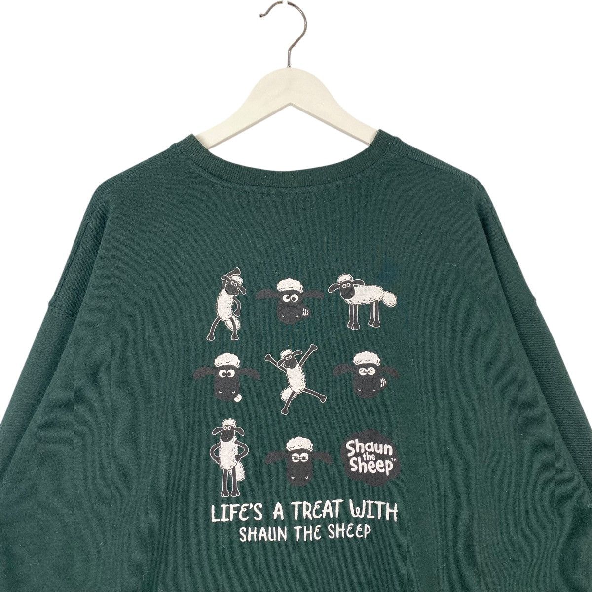 Vintage Vintage Shaun The Sheep Sweatshirt GreenPullover Jumper XL Size XL / US 12-14 / IT 48-50 - 8 Thumbnail