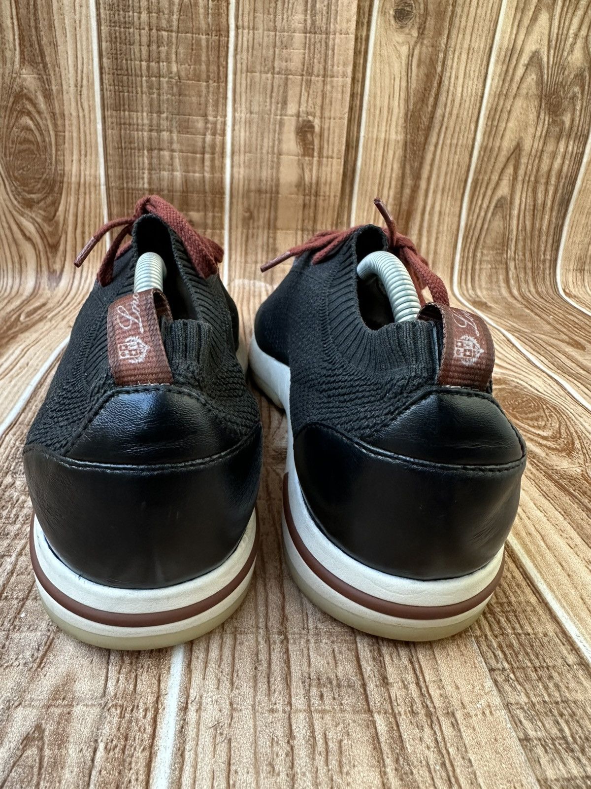 Loro Piana Loro Piana 360 LP Flexy Walk Black Sneaks Size US 11 / EU 44 - 15 Thumbnail