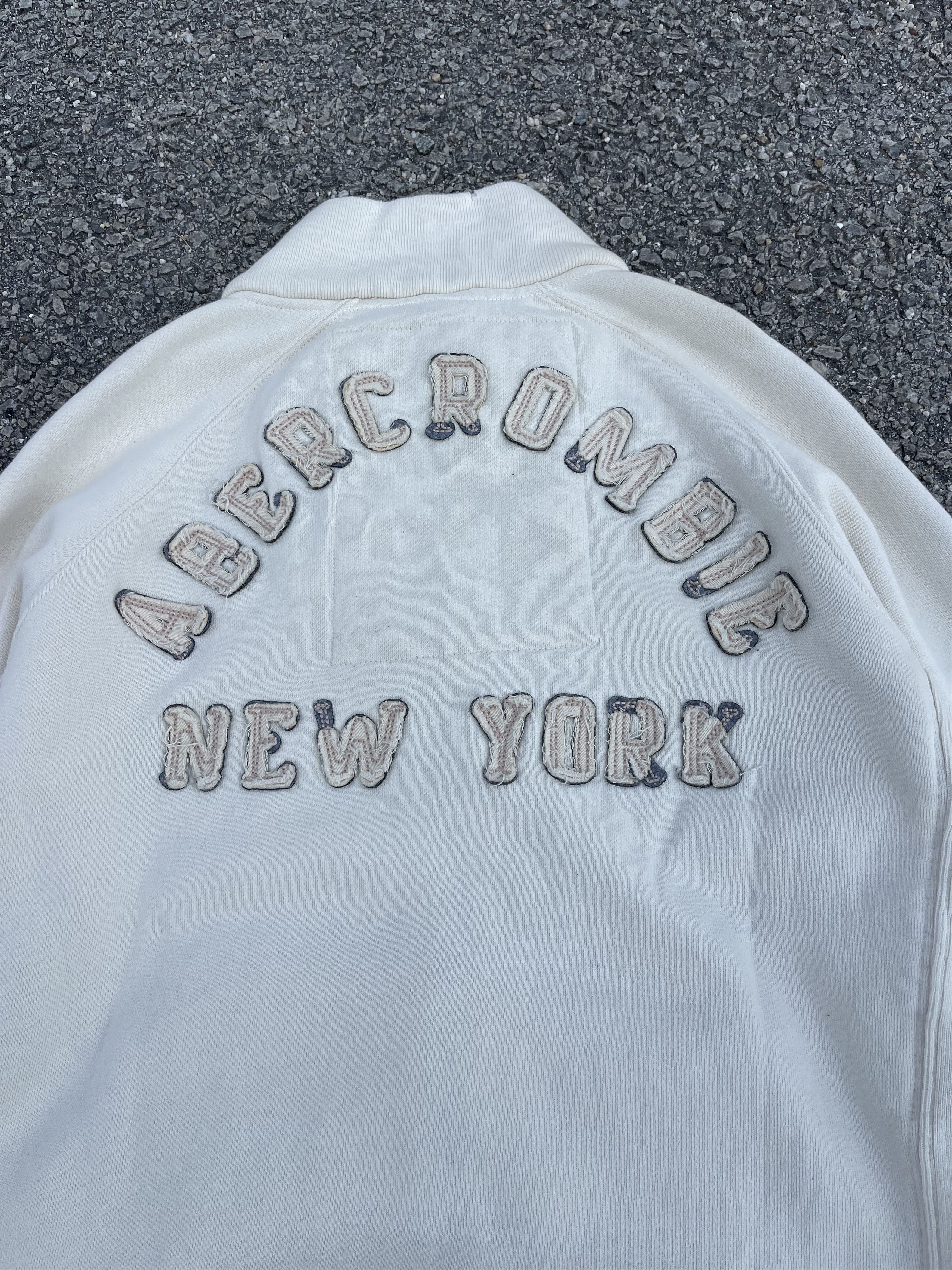 Abercrombie & Fitch White A&F Zipper Jumper Back Hit Size US M / EU 48-50 / 2 - 2 Thumbnail