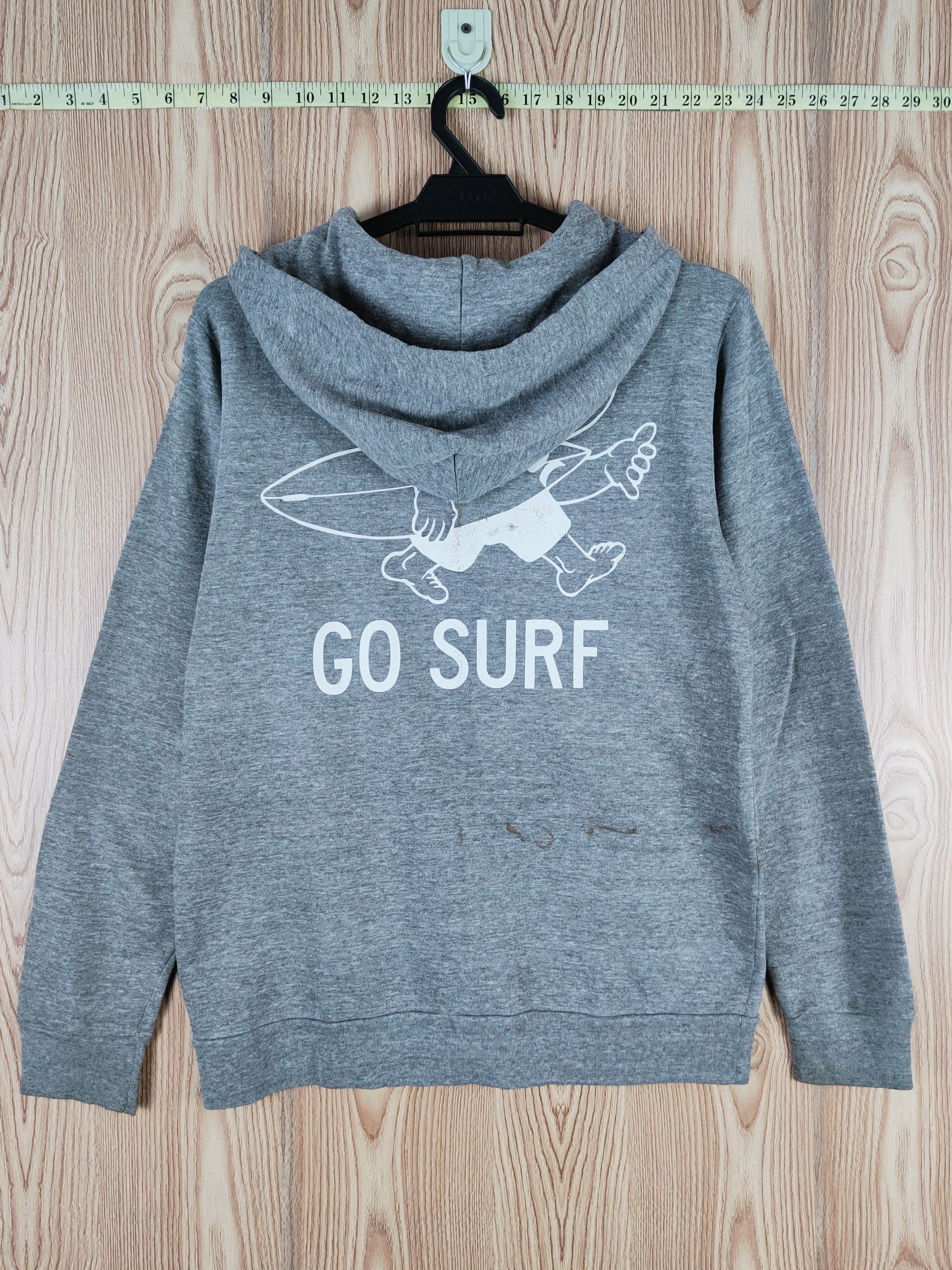 Hurley × Vintage Vintage & Faded Hurley Dark Gray Go Surf Hoodie Sweaters Size US M / EU 48-50 / 2 - 10 Thumbnail