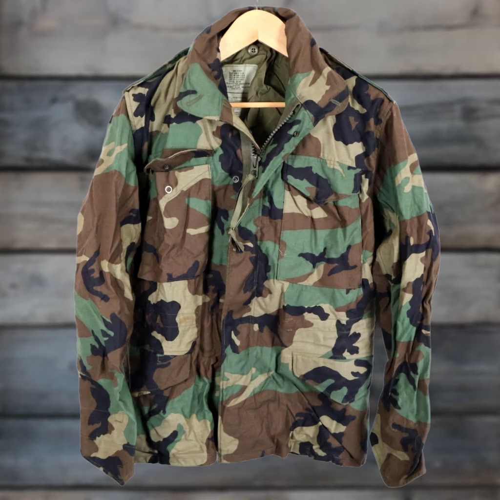 Vintage VINTAGE So-Sew Military Jacket Camouflage Regular Mens Small 80s 90s Hipster Outdoor Full Zip Hooded Lined Pockets Cotton Corduroy? Size US S / EU 44-46 / 1 - 1 Thumbnail