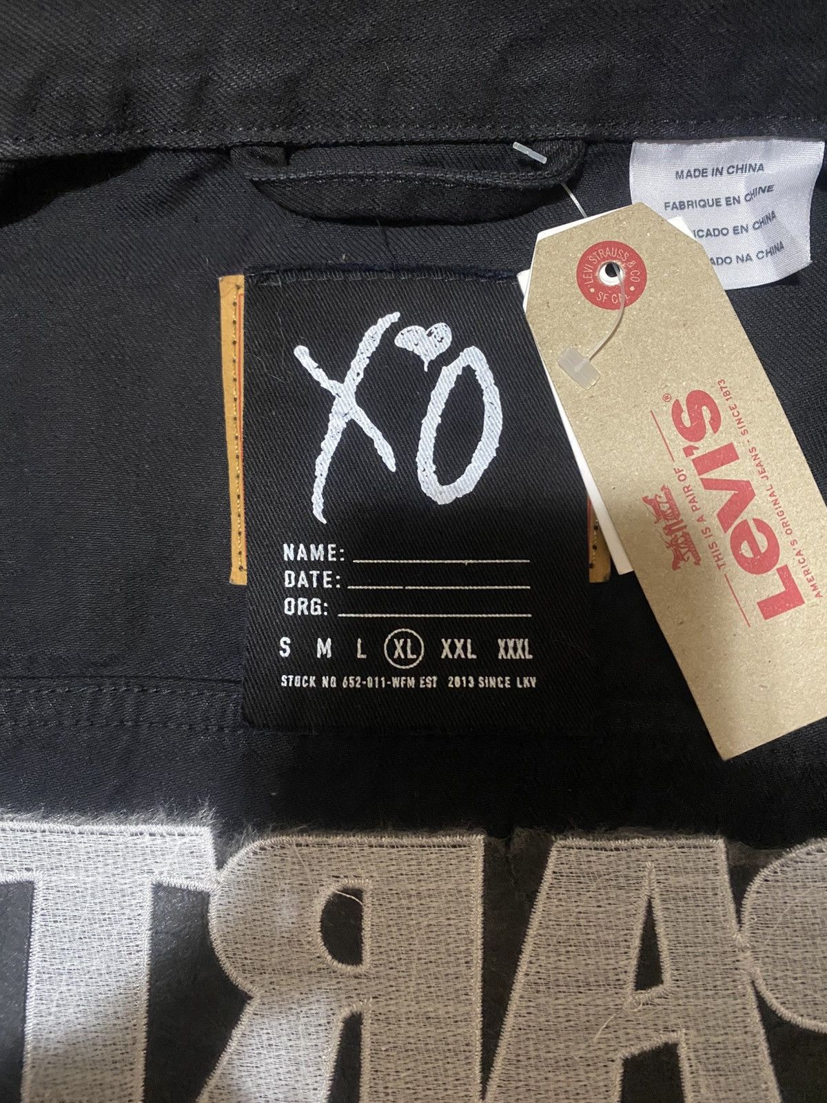 Levi's × The Weeknd The Weeknd XO x Levi’s Party Monster Denim Jacket NWT Size US XL / EU 56 / 4 - 4 Thumbnail
