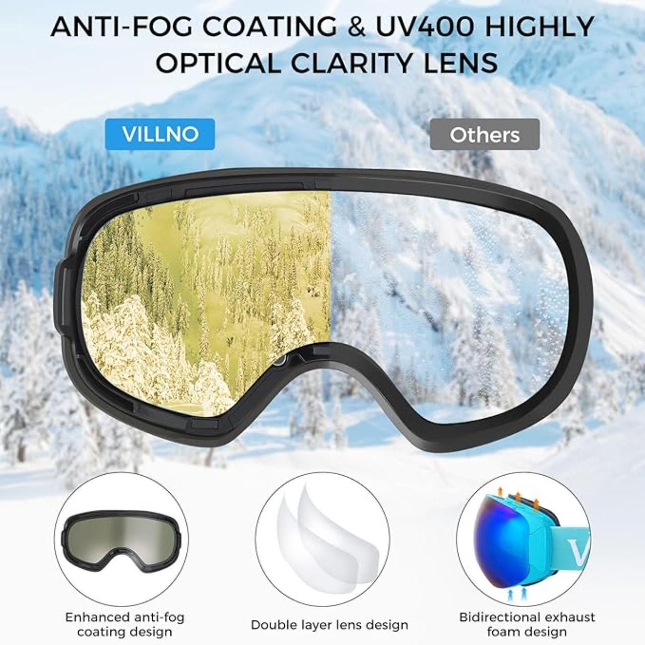 Other OTG Ski Blue Goggles UV400 Anti-Fog Size ONE SIZE - 3 Thumbnail