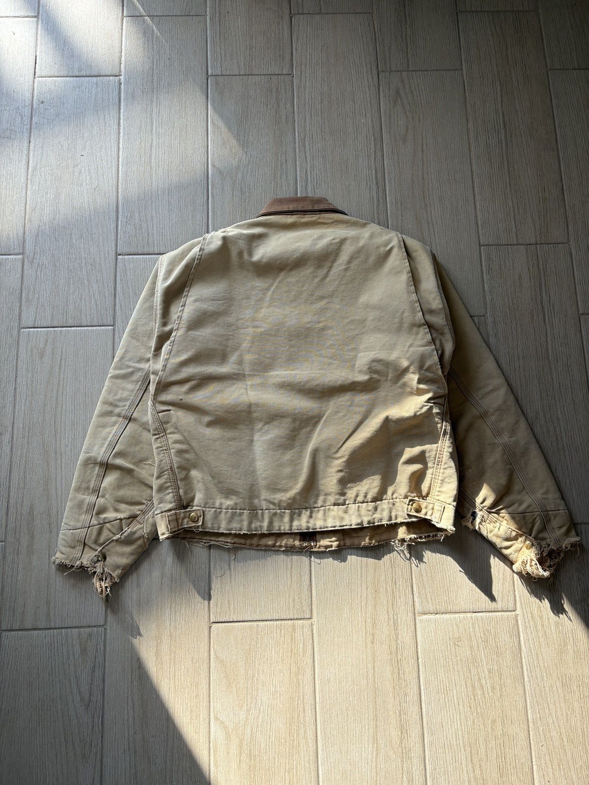Carhartt Trashed Vintage Carhartt Detroit BRN J01 Size US L / EU 52-54 / 3 - 5 Thumbnail
