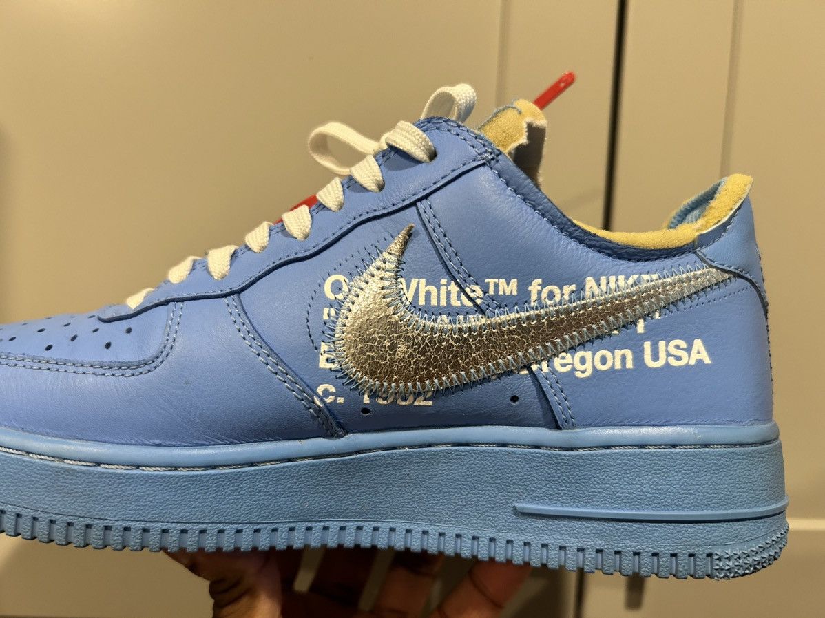 Nike × Off-White Off White Air Force 1 MCA University Blue Size US 7.5 / EU 40-41 - 14 Thumbnail