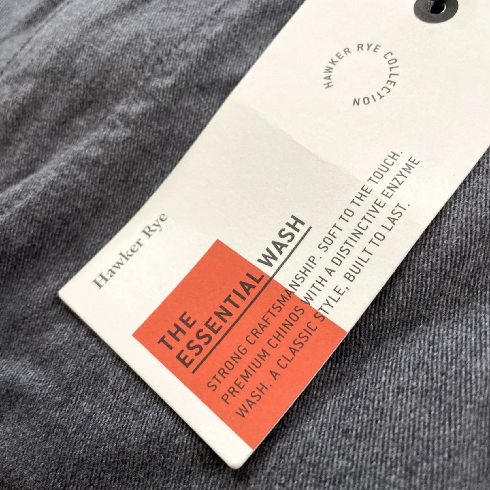 Vintage Hawker Rye Pants Men 36x34 Straight Gray Flat Front Knit Chinos NEW Size US 36 / EU 52 - 4 Thumbnail