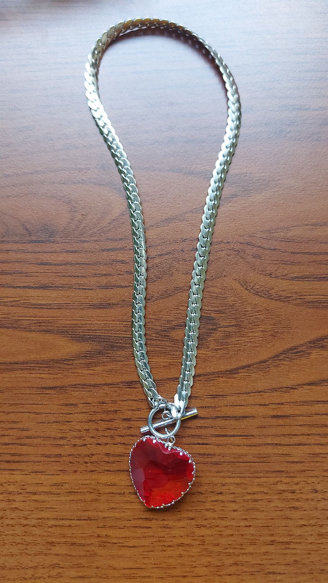 Jewelry Red Heart Choker Necklace Size ONE SIZE - 4 Thumbnail