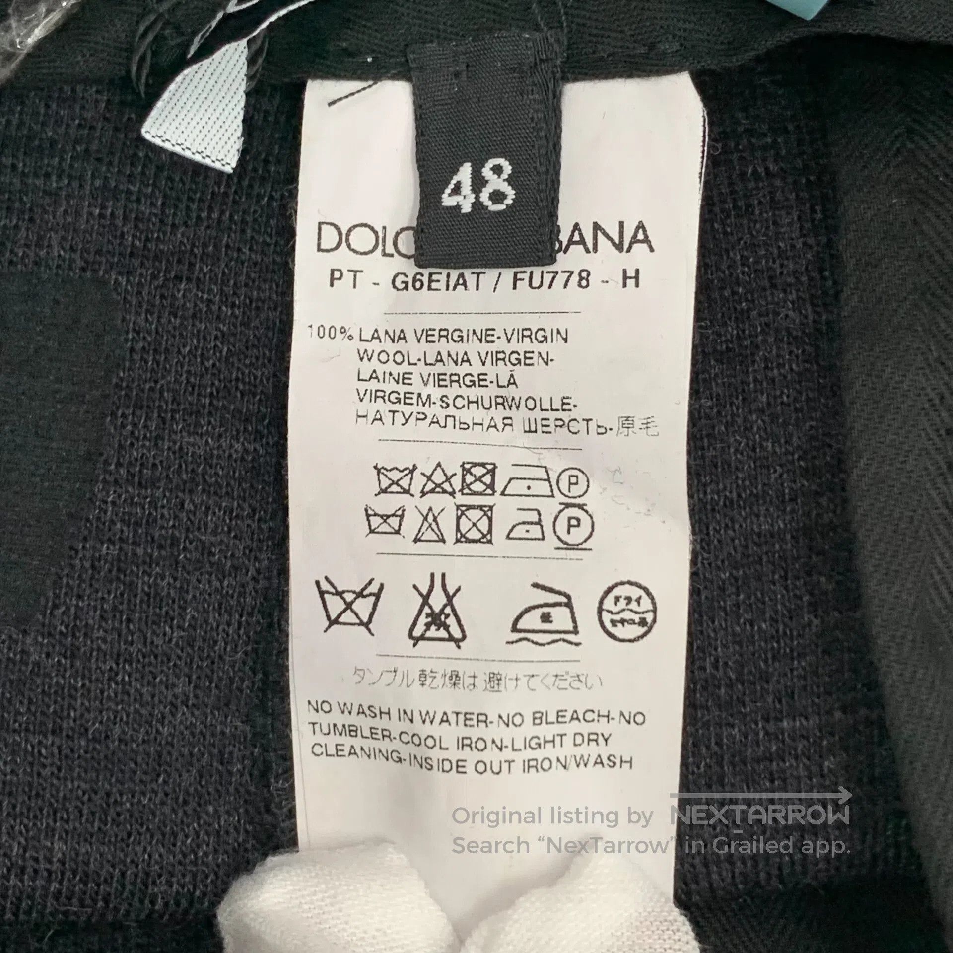 Dolce & Gabbana Dolce Gabbana size M Black wool casual long pants| Size US 32 / EU 48 - 7 Thumbnail