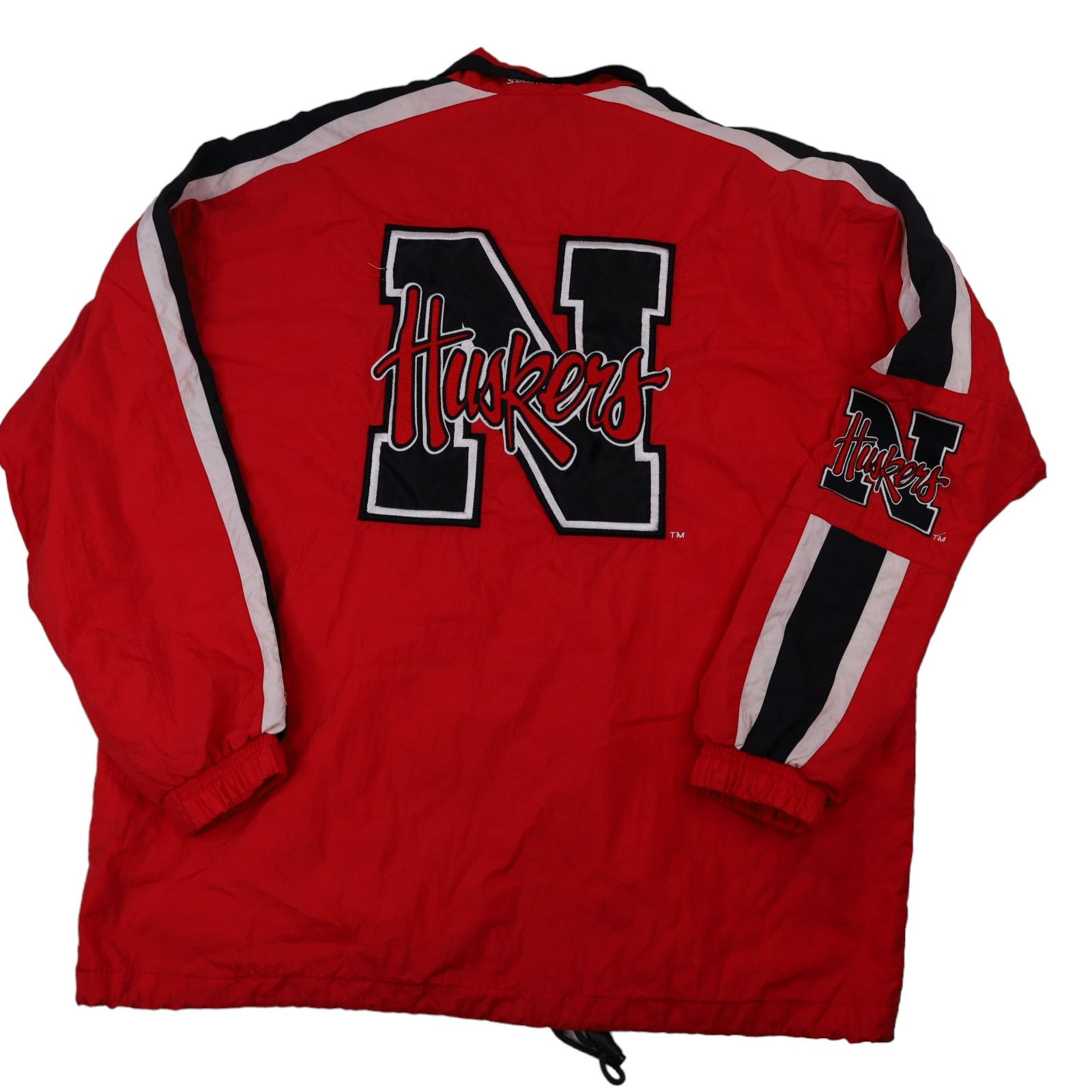 NCAA × Starter × Vintage Vintage Starter Nebraska Huskers Windbreaker Jacket Size US L / EU 52-54 / 3 - 11 Thumbnail