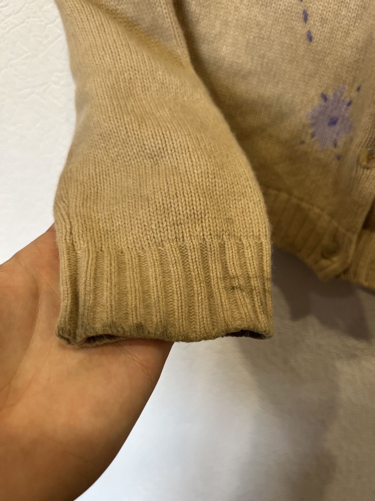 Brunello Cucinelli Brunello Cucinelli Beige Womens Cardigan Cashmere Size L / US 10 / IT 46 - 6 Thumbnail