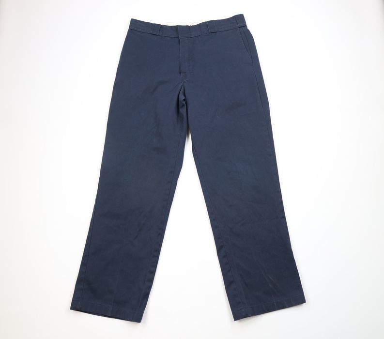 Vintage Vintage Dickies Wide Leg Work Mechanic Pants Blue AS IS | Grailed