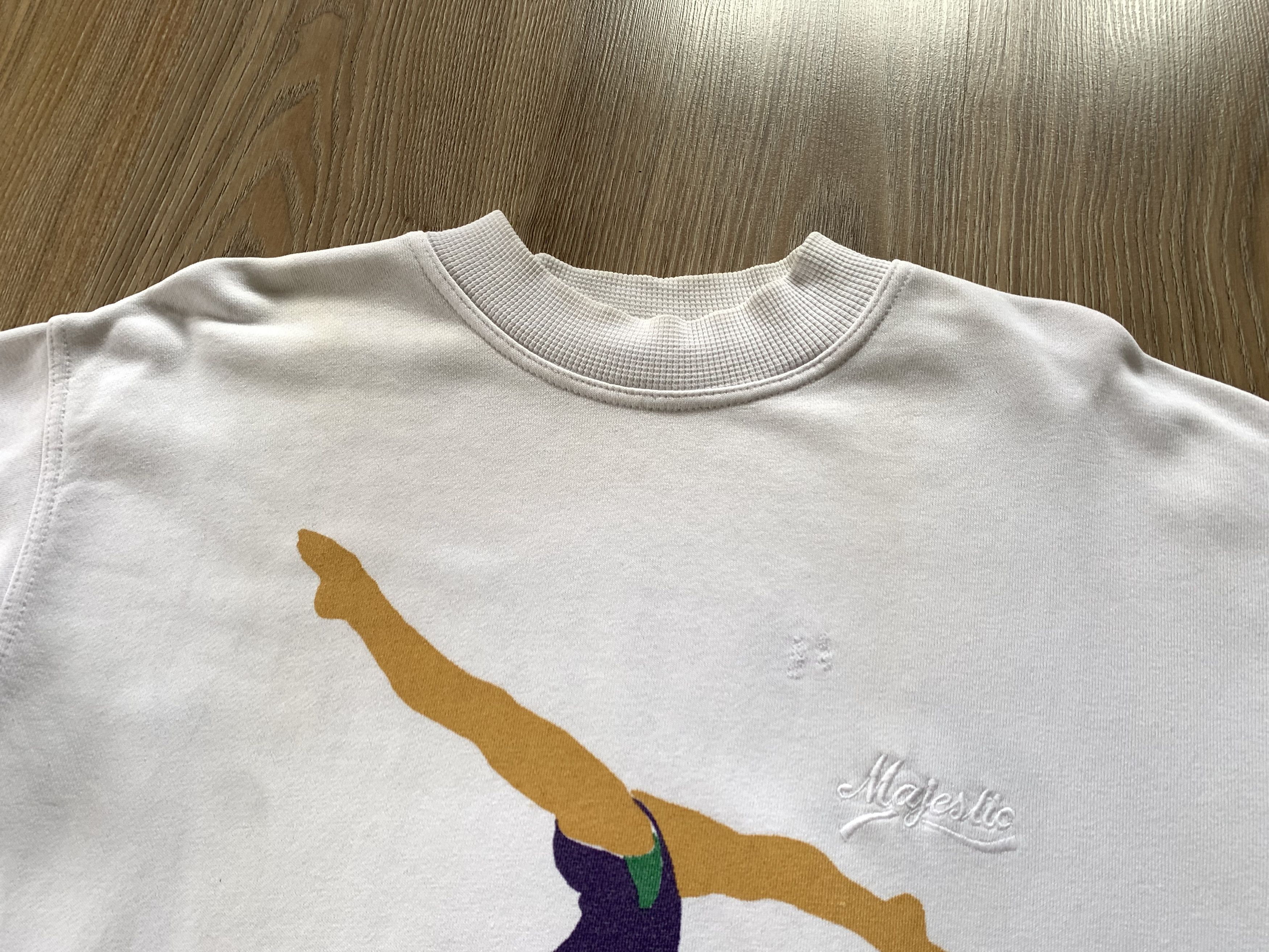 Majestic × USA Olympics × Vintage Rare Vintage Majestic Cotton Printed Trainer Sweatshirt Size US M / EU 48-50 / 2 - 4 Thumbnail