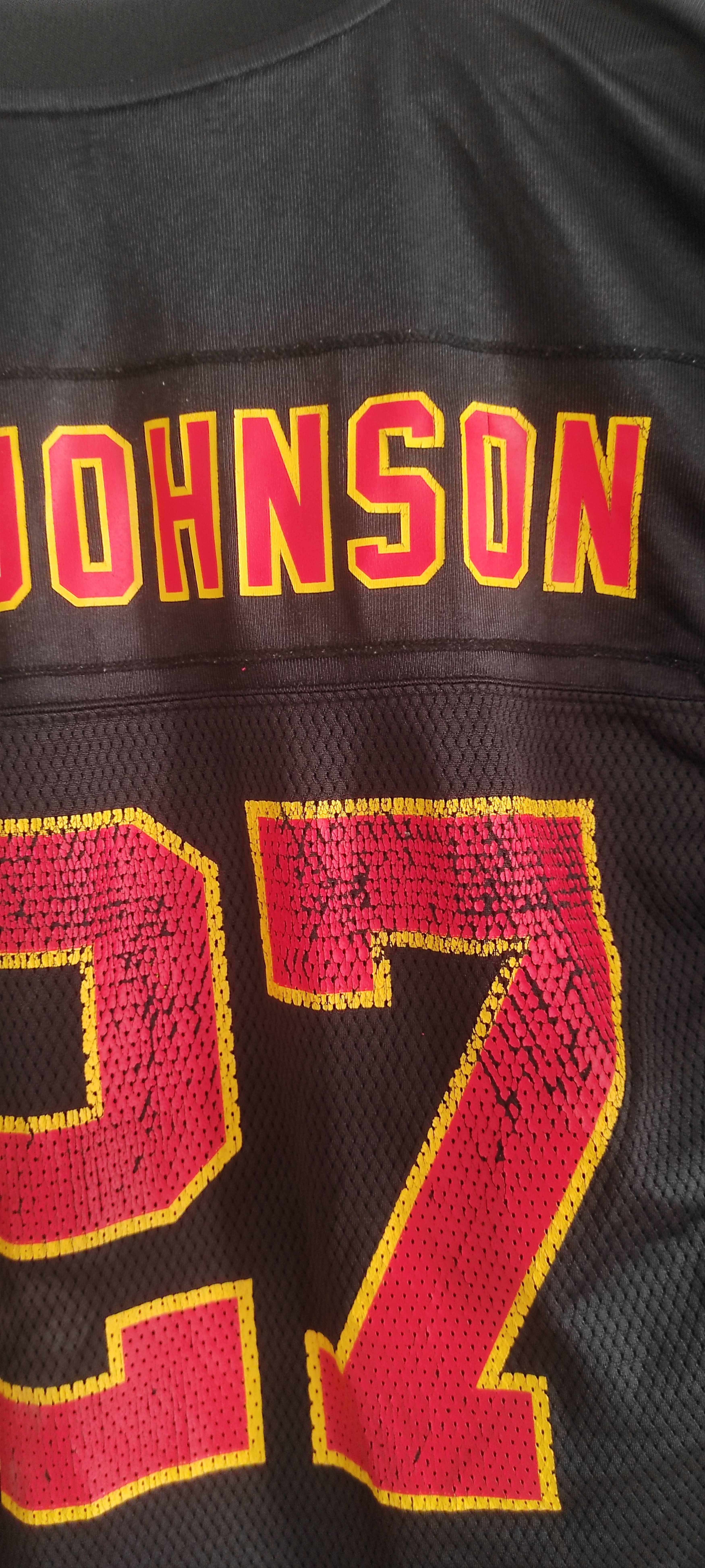 NFL × Reebok × Vintage Reebok NFL Kansas City Chiefs L Johnson #27 Mesh Jersey Size US M / EU 48-50 / 2 - 16 Thumbnail