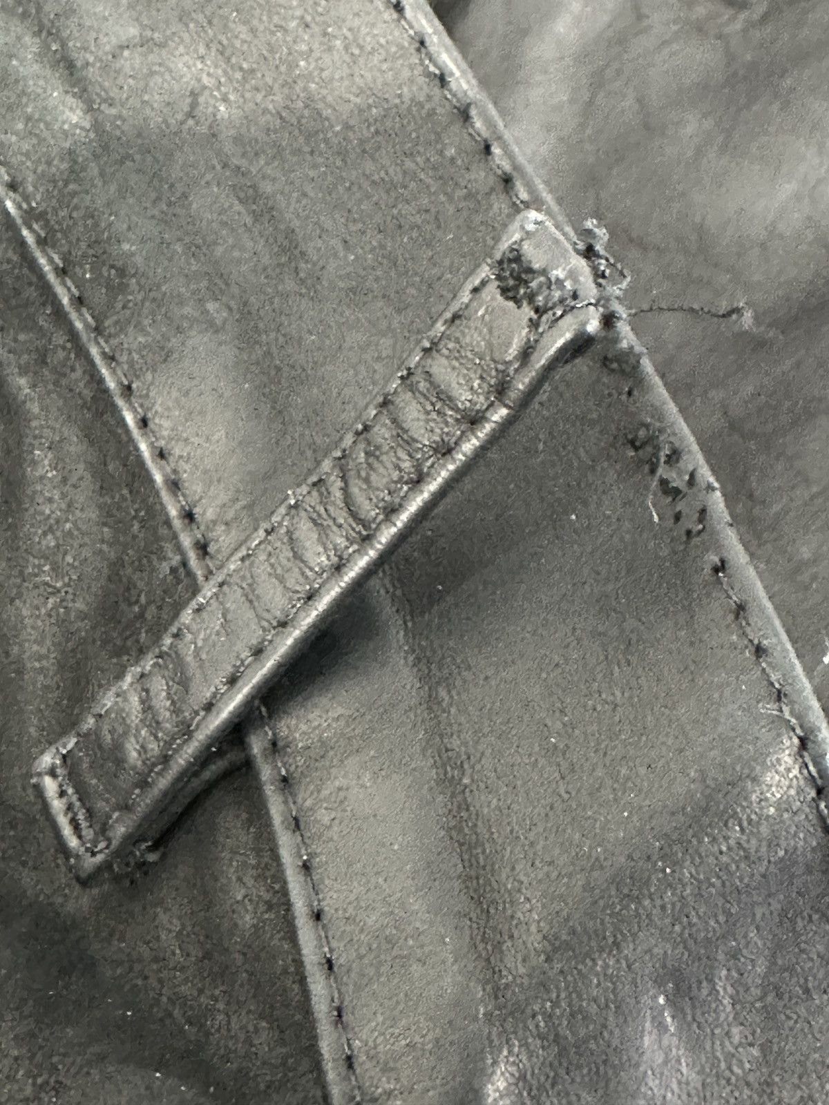 Rick Owens Rick Owens Wax LEATHER Pant 48IT/38US Size US 38 / EU 54 - 7 Thumbnail