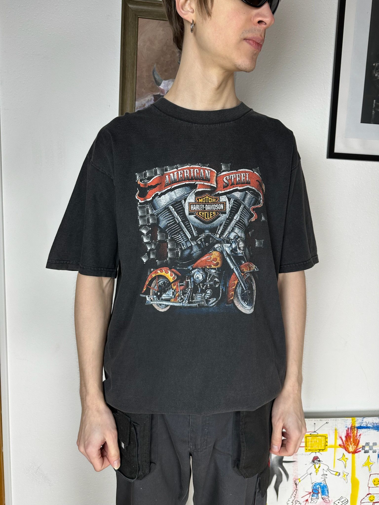 Harley Davidson Vintage Harley Davidson Size US XL / EU 56 / 4 - 1 Thumbnail