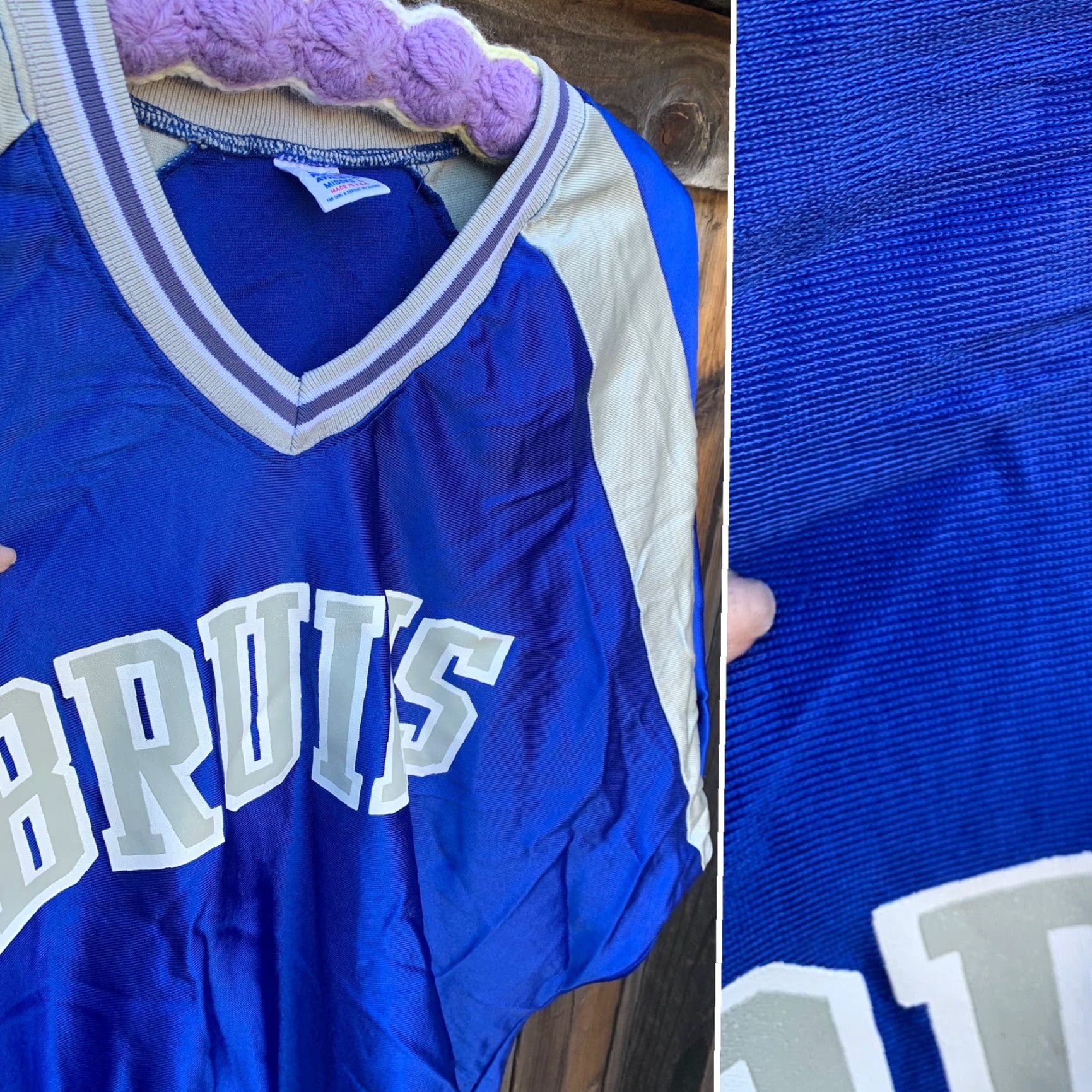 Russell Athletic Vintage Bruins Football Jersey Misses L Made In USA 80s 90s Dolman Sleeves Size L / US 10 / IT 46 - 7 Thumbnail