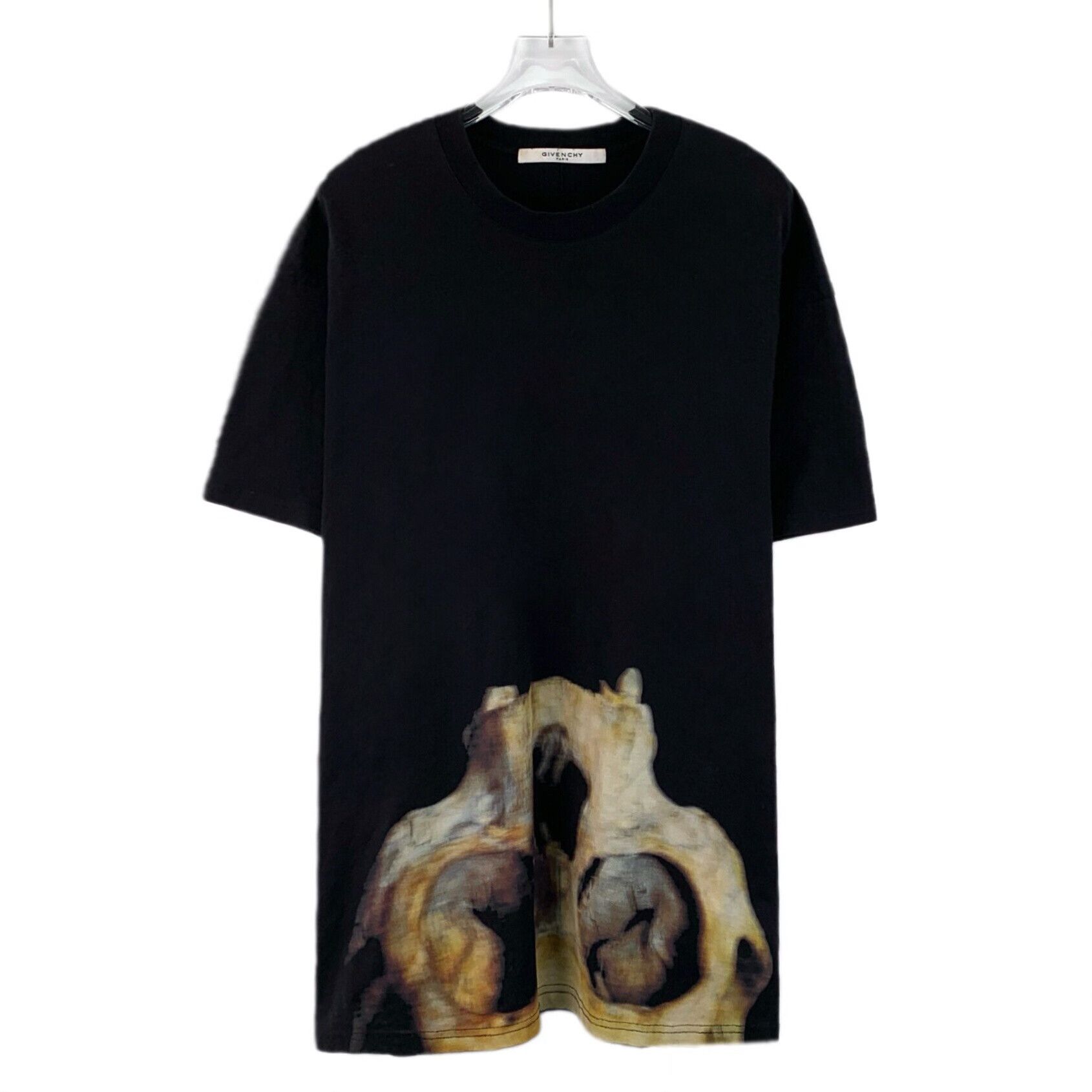 Givenchy Givenchy Black Skull Print Cotton T-Shirt Size US XS / EU 42 / 0 - 1 Thumbnail