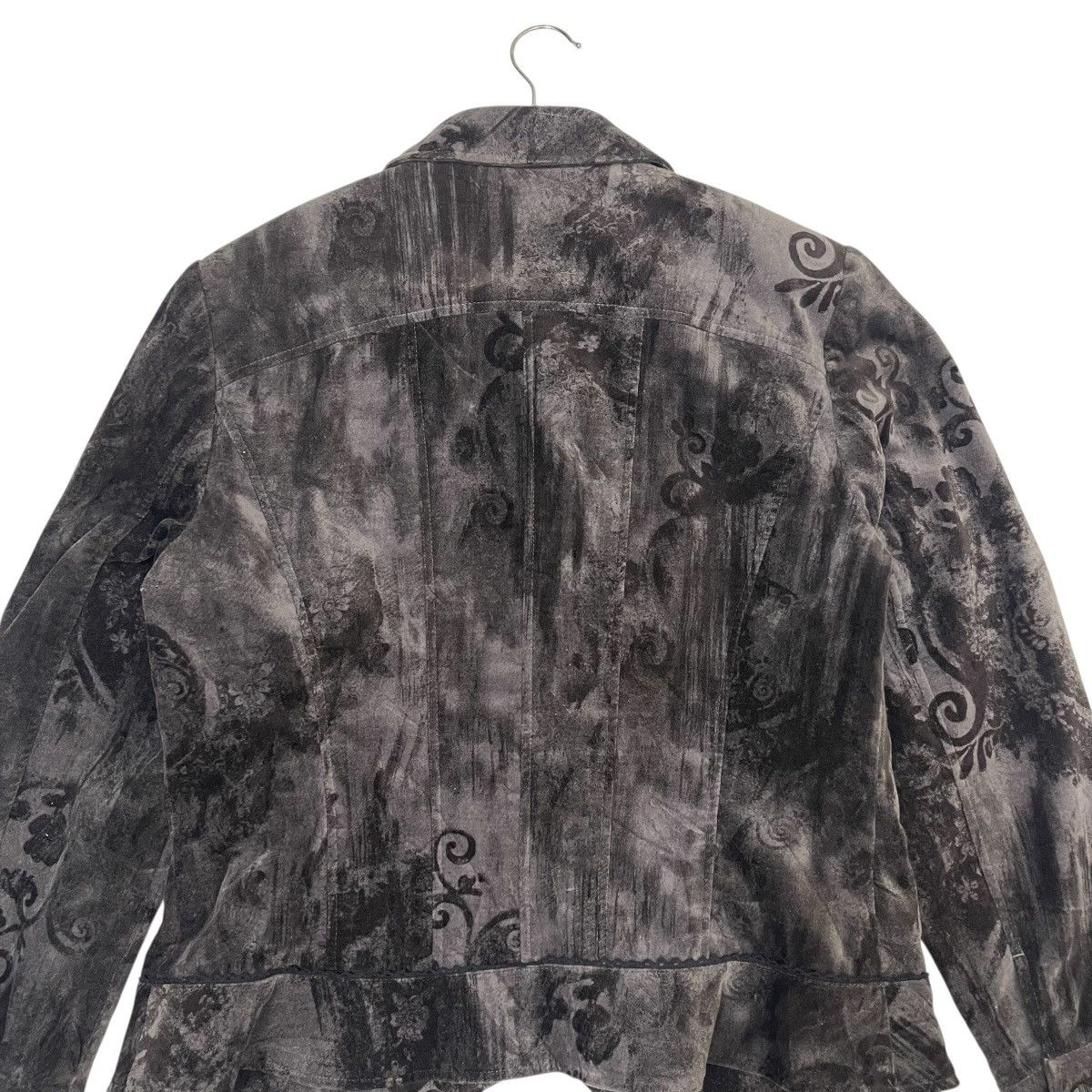 Art Comes First Vintage Floral Motive Wool Crop Jacket Size M / US 6-8 / IT 42-44 - 14 Thumbnail