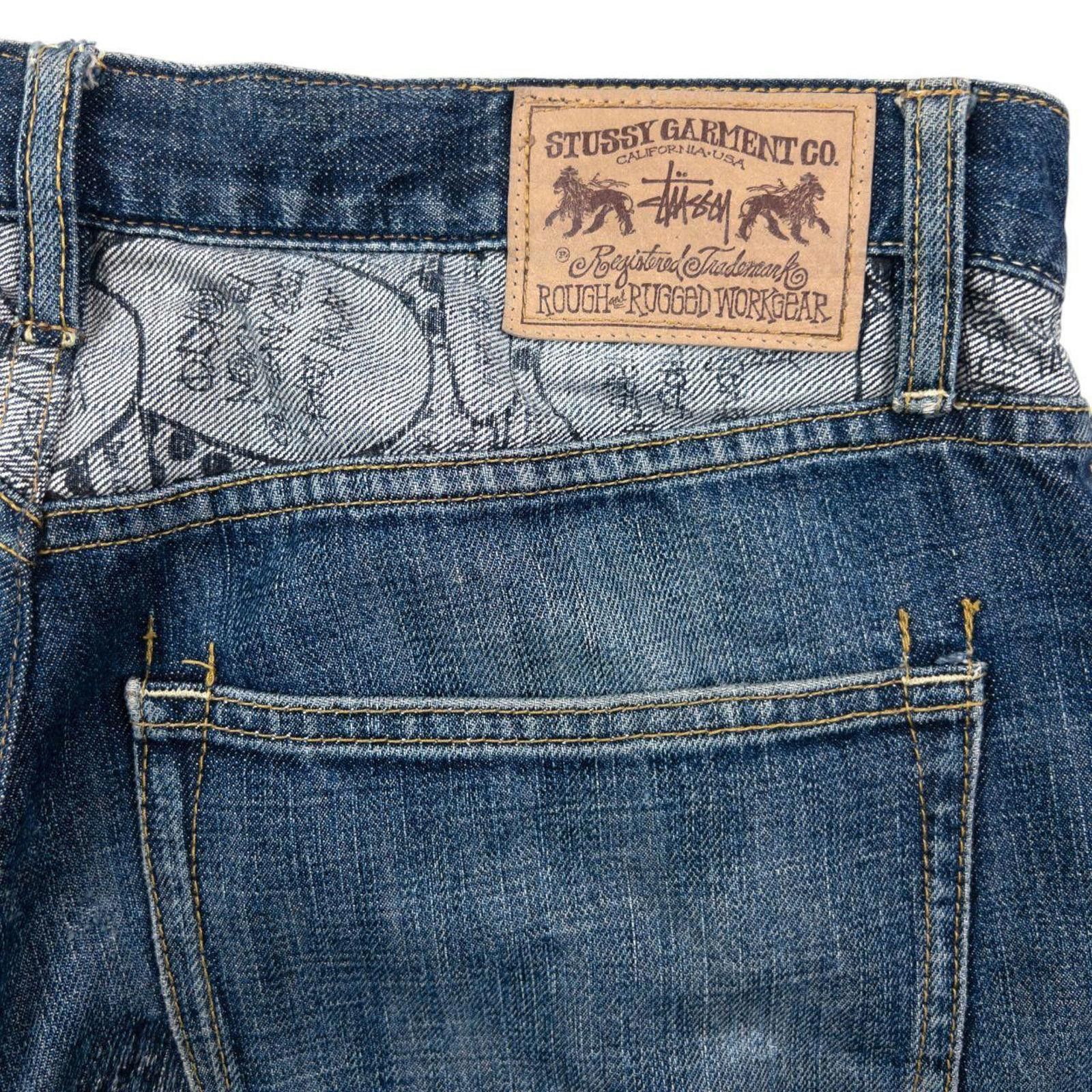 Stussy Vintage 2000s Stussy Speech Bubble Denim Jeans Size W34 Size US 34 / EU 50 - 6 Thumbnail