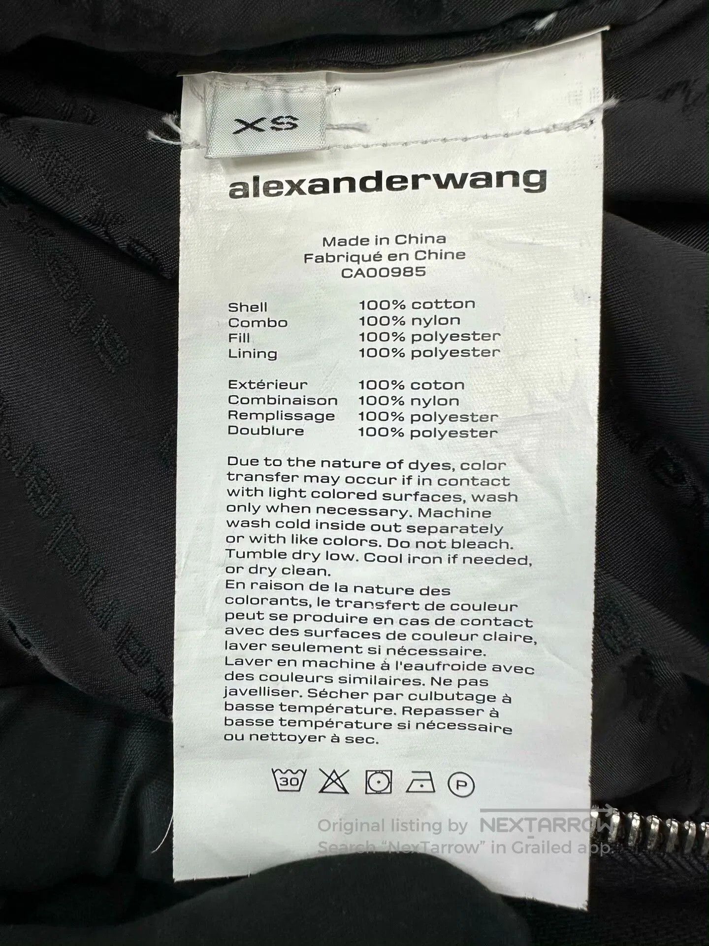 Alexander Wang Alexander Wang Black Denim Jacket. Size XS / US 0-2 / IT 36-38 - 4 Thumbnail