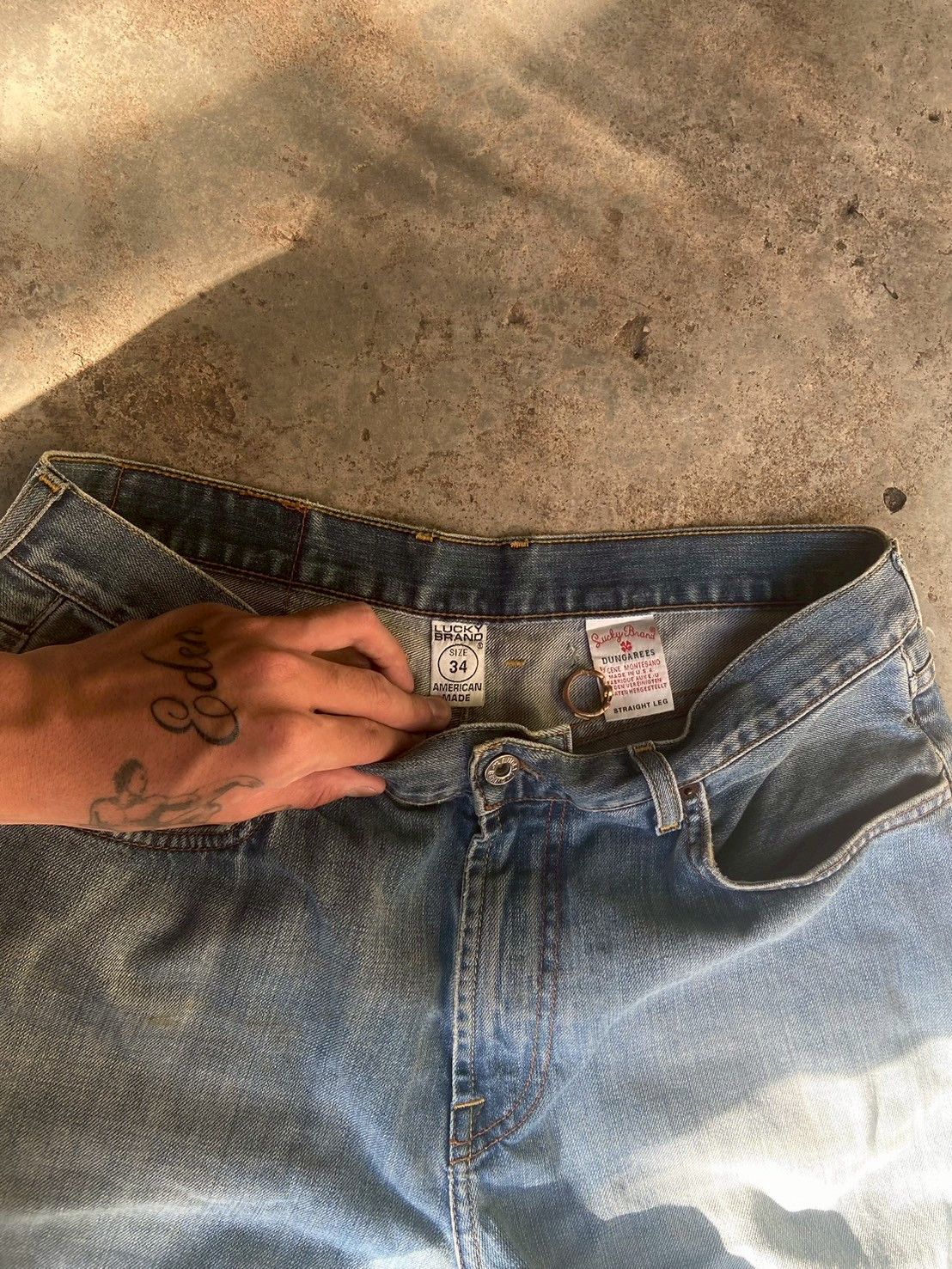 Junya Watanabe × Lucky Brand × Vintage Vintage Y2k Baggy denim feel like Jnco Size US 32 / EU 48 - 2 Thumbnail