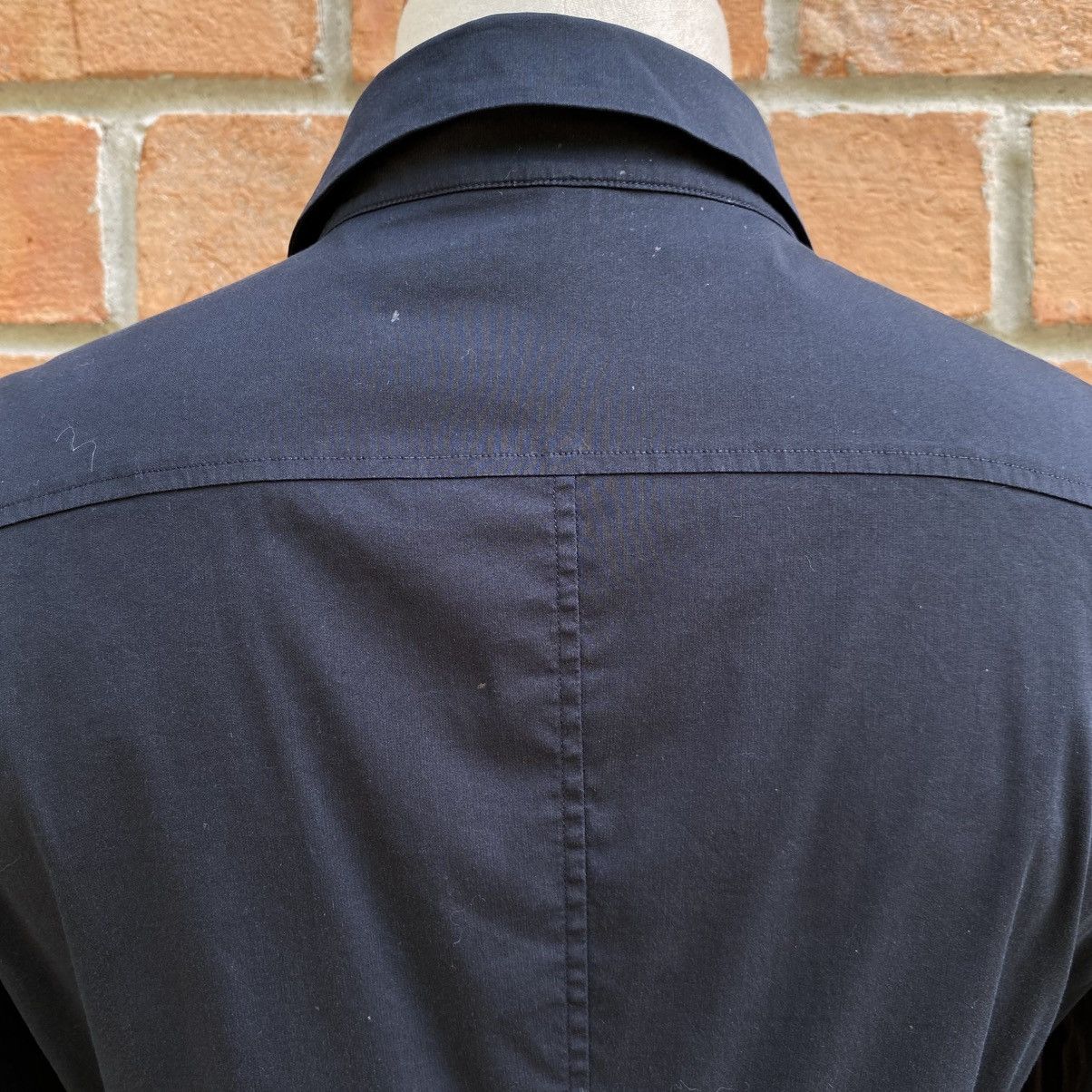 Jil Sander Jil Sander Black Fitted Long-Sleeve Stretch Shirt Size XS / US 0-2 / IT 36-38 - 17 Thumbnail