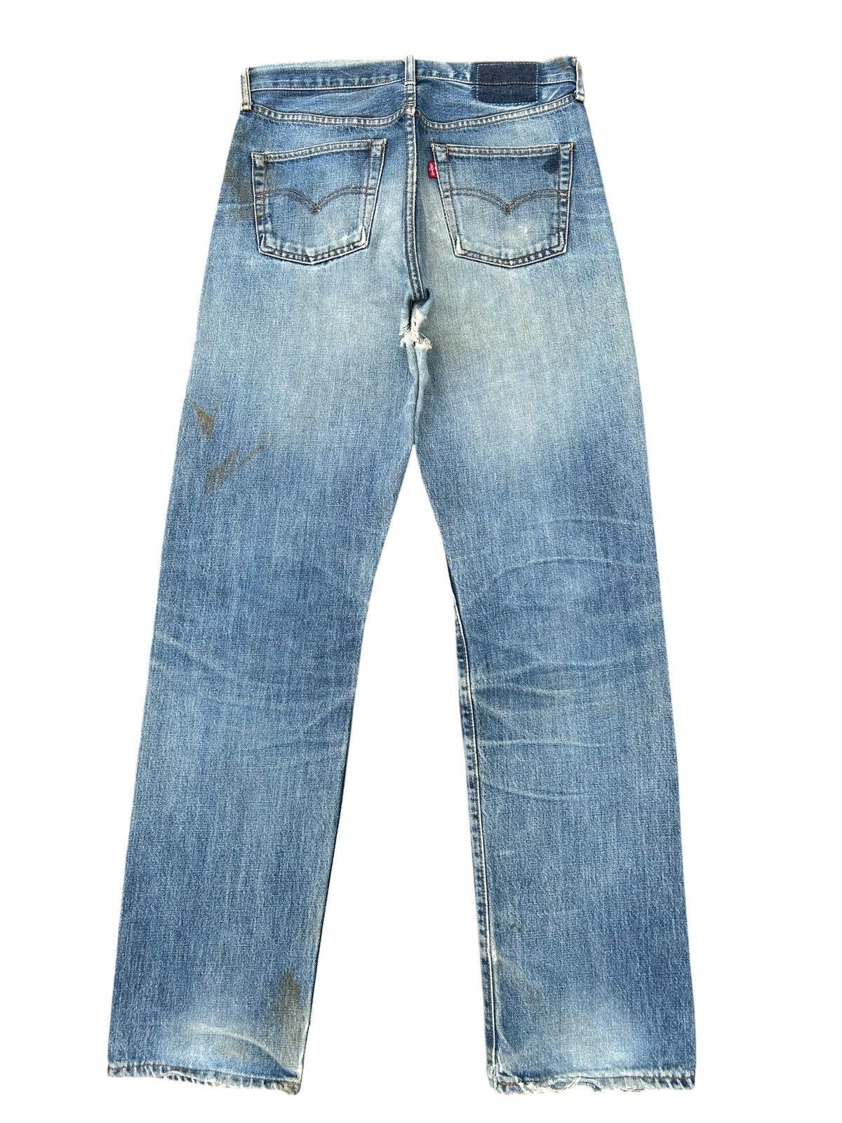 Kapital Vintage Levis Big E Selvedge Thrashed Denim Jeans Size US 32 / EU 48 - 2 Thumbnail