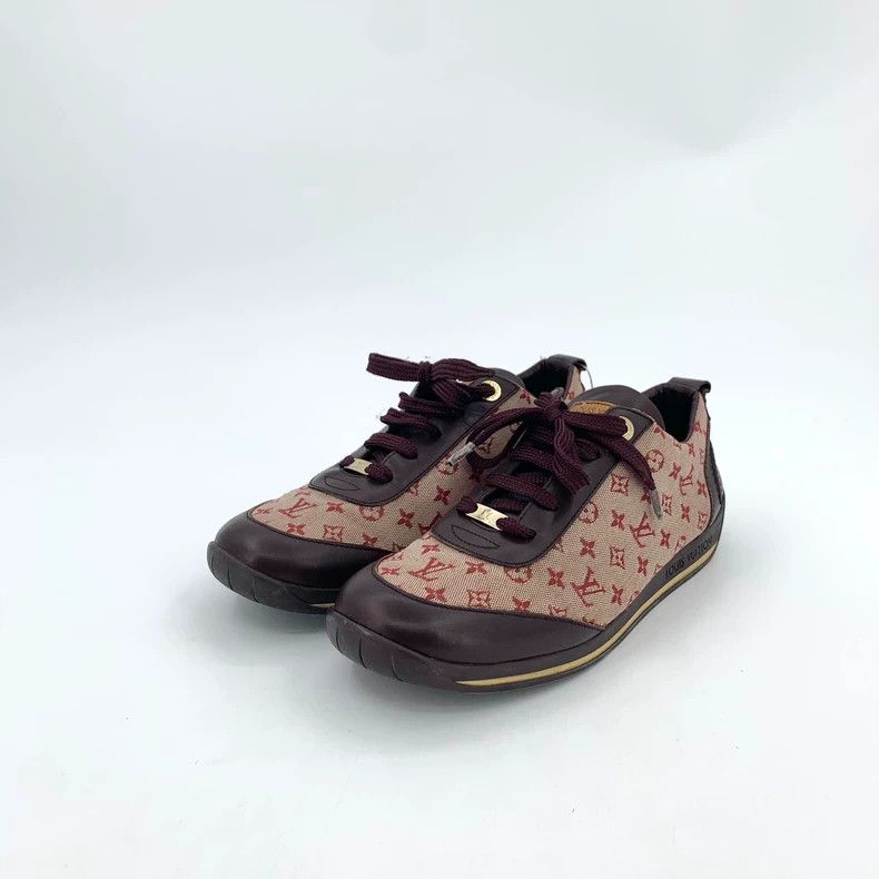 Louis Vuitton Louis Vuitton Color-block logo jacquard full print flat la Size US 5.5 / EU 38 - 1 Thumbnail