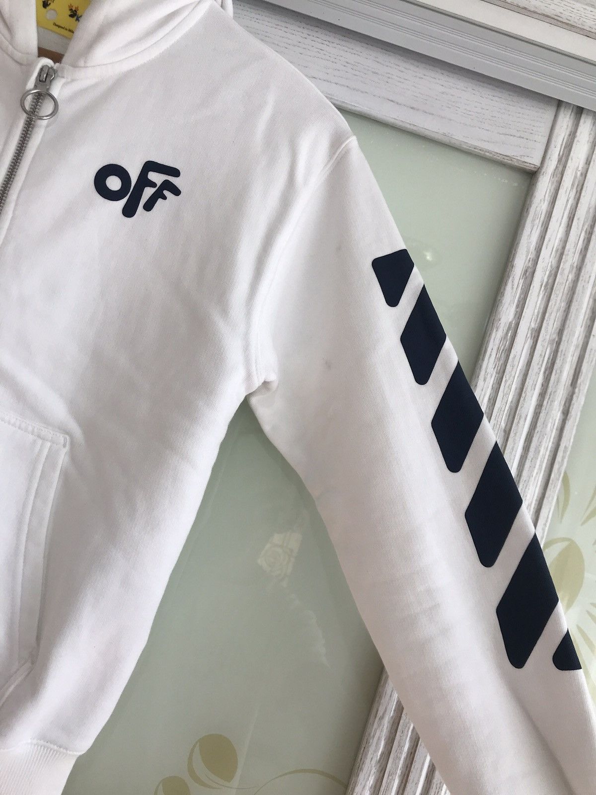 Off-White Off-White Virgil Adloh Kids Logo Printed Zipped Hoodie Size US XXS / EU 40 - 5 Thumbnail