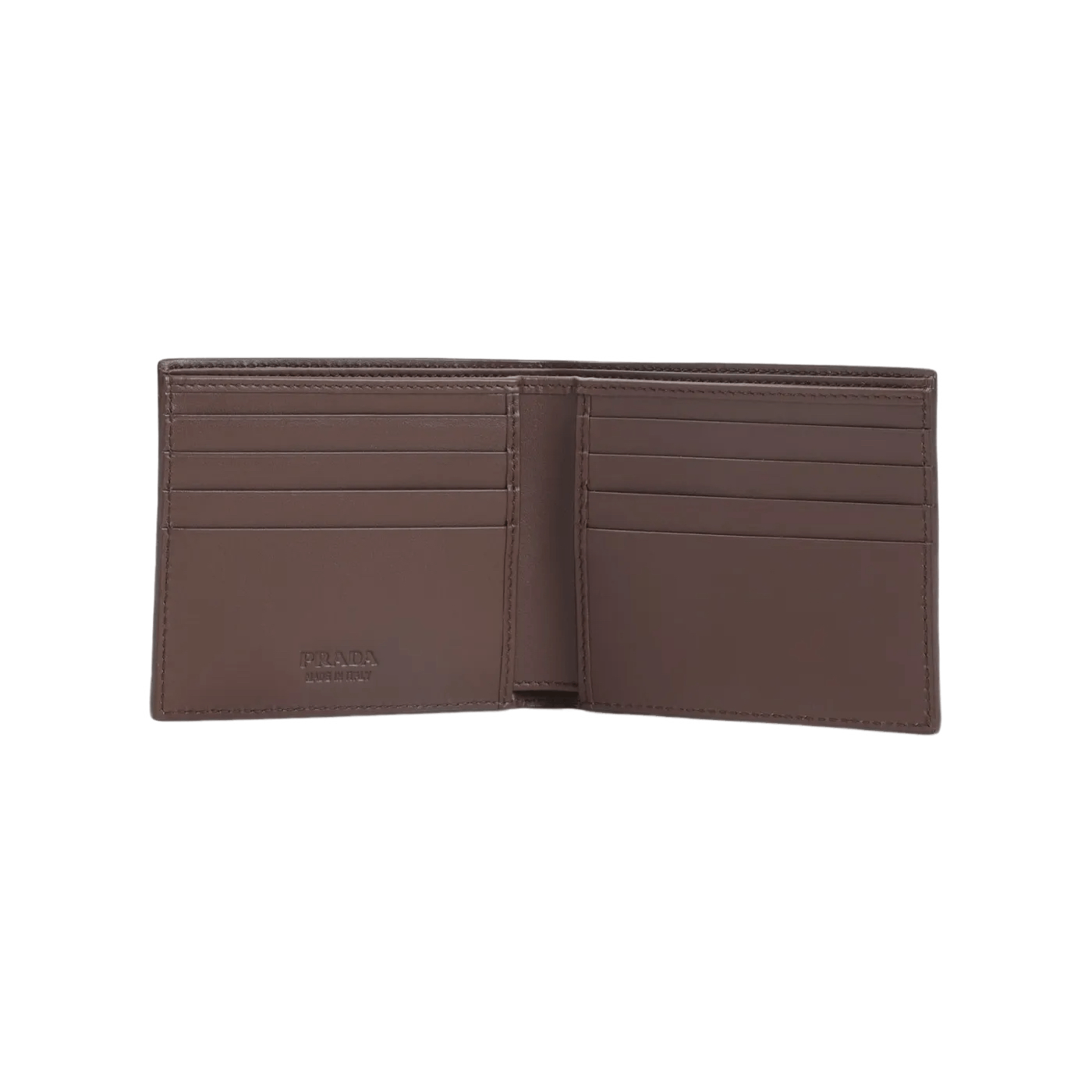 Prada PRADA Sienna Brown Saffiano Bifold Wallet New Auth Size ONE SIZE - 3 Thumbnail