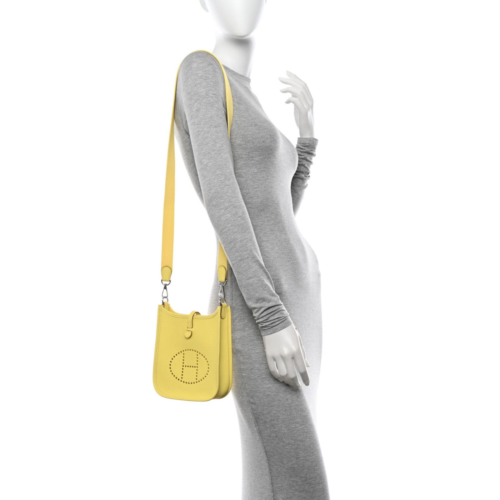 Hermes Hermes Mini Limoncello Yellow Leather Crossbody Shoulder Bag Size ONE SIZE - 5 Thumbnail