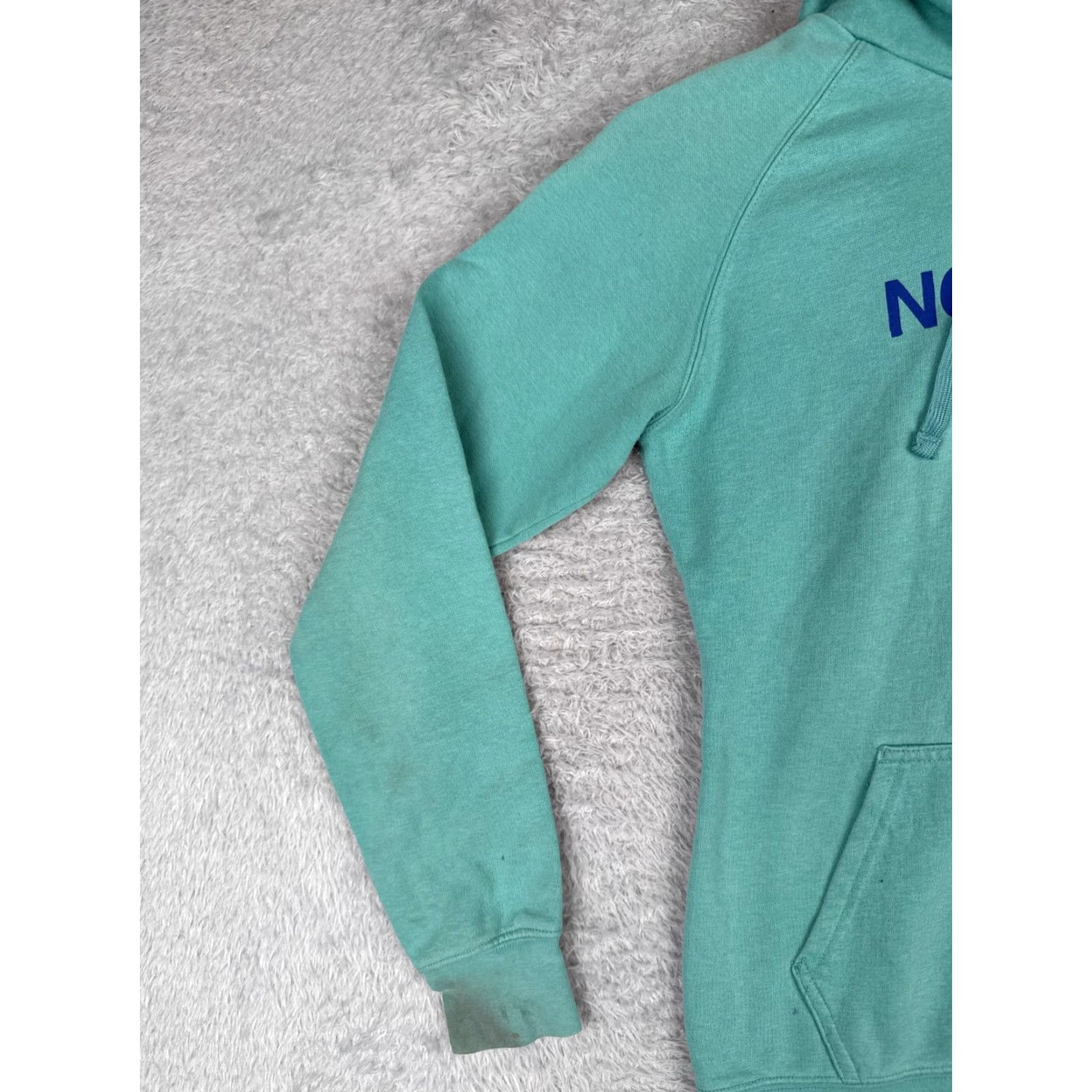 The North Face The North Face Hoodie Womens Small Teal Pullover Cotton Jersey Size S / US 4 / IT 40 - 3 Thumbnail