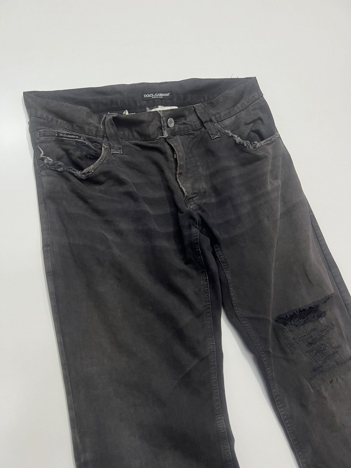 Dolce & Gabbana Dolce & Gabbana Distress Pants Size 38 Size US 38 / EU 54 - 2 Thumbnail