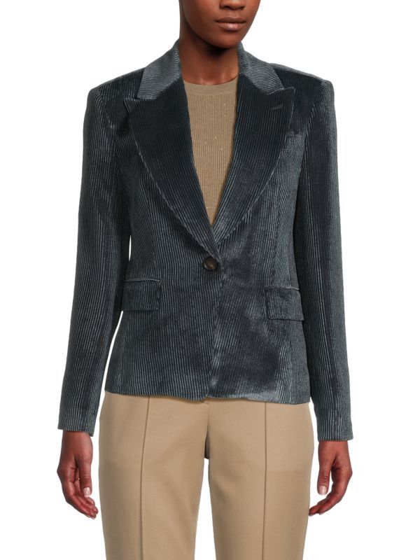 Brunello Cucinelli o1y0725 Blazer in Dark Gray Size XS / US 0-2 / IT 36-38 - 1 Thumbnail