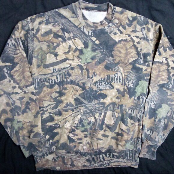 Mossy Oaks × Vintage Vintage Mossy Oak Camouflage Crewneck Sweatshirt Size US L / EU 52-54 / 3 - 2 Thumbnail