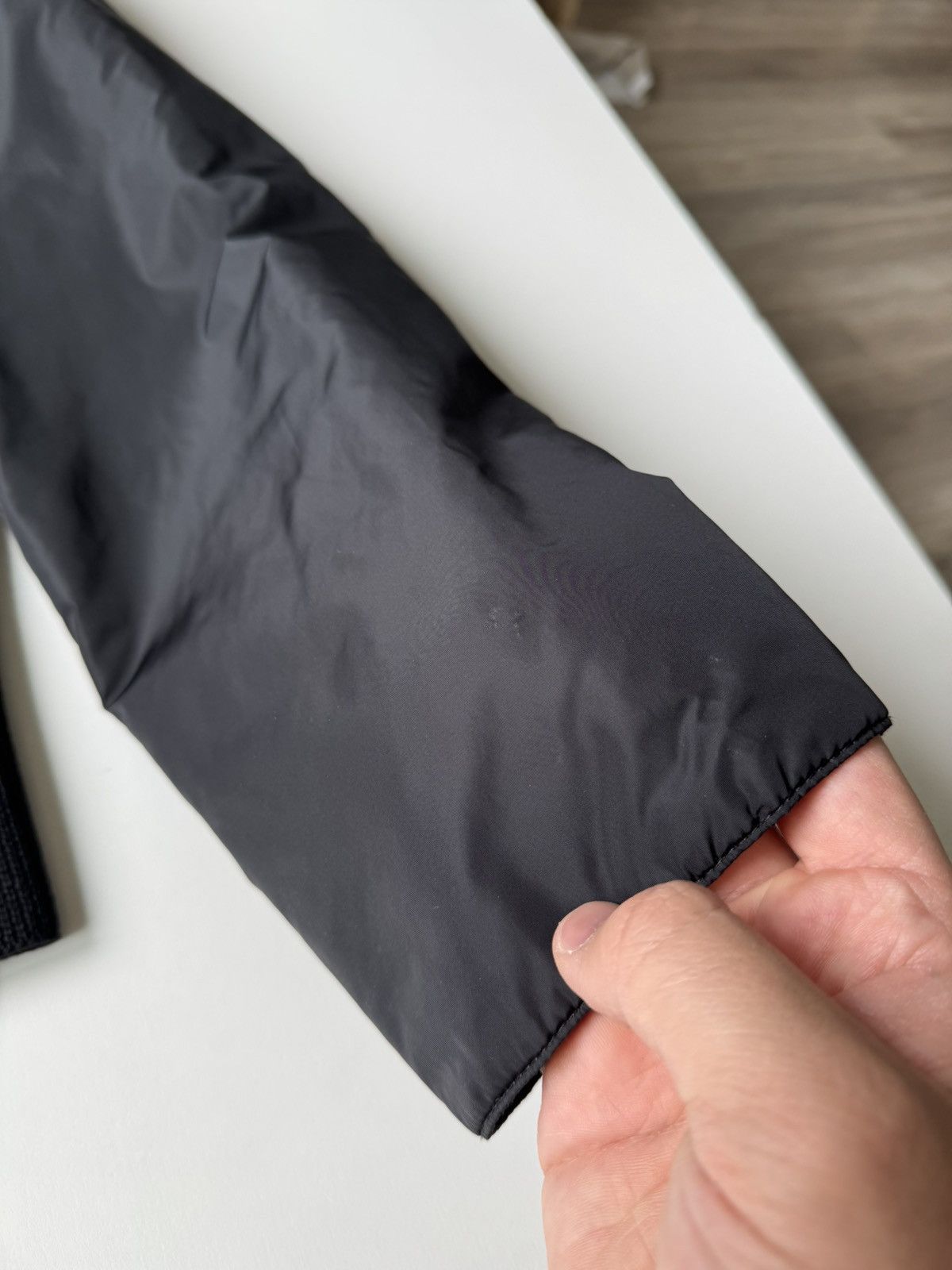 Prada Prada Black Nylon and Wool Jacket Made in Italy Bomber RARE Size US M / EU 48-50 / 2 - 19 Thumbnail