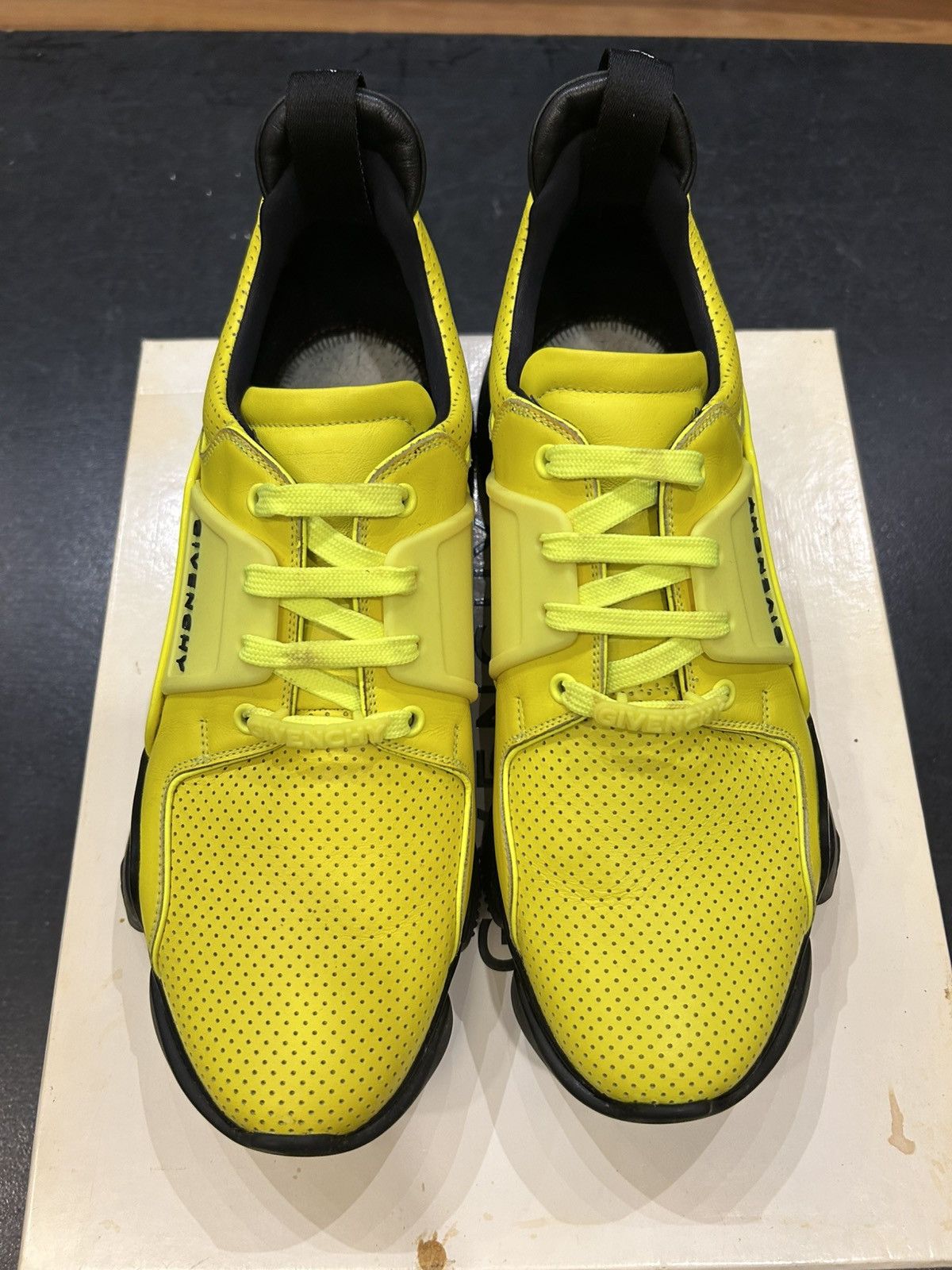 Givenchy Givenchy Jaw Low Top Sneakers - Yellow Size US 12 / EU 45 - 4 Thumbnail