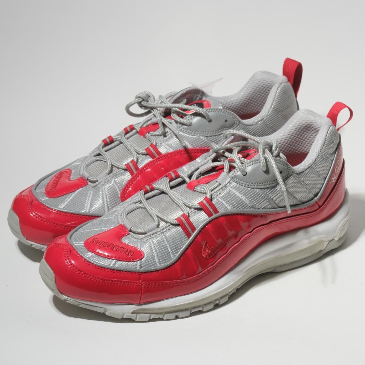 Nike × Supreme Supreme x Nike Air Max 98 'Varsity Red' 2016 Size US 12.5 / EU 45-46 - 2 Thumbnail