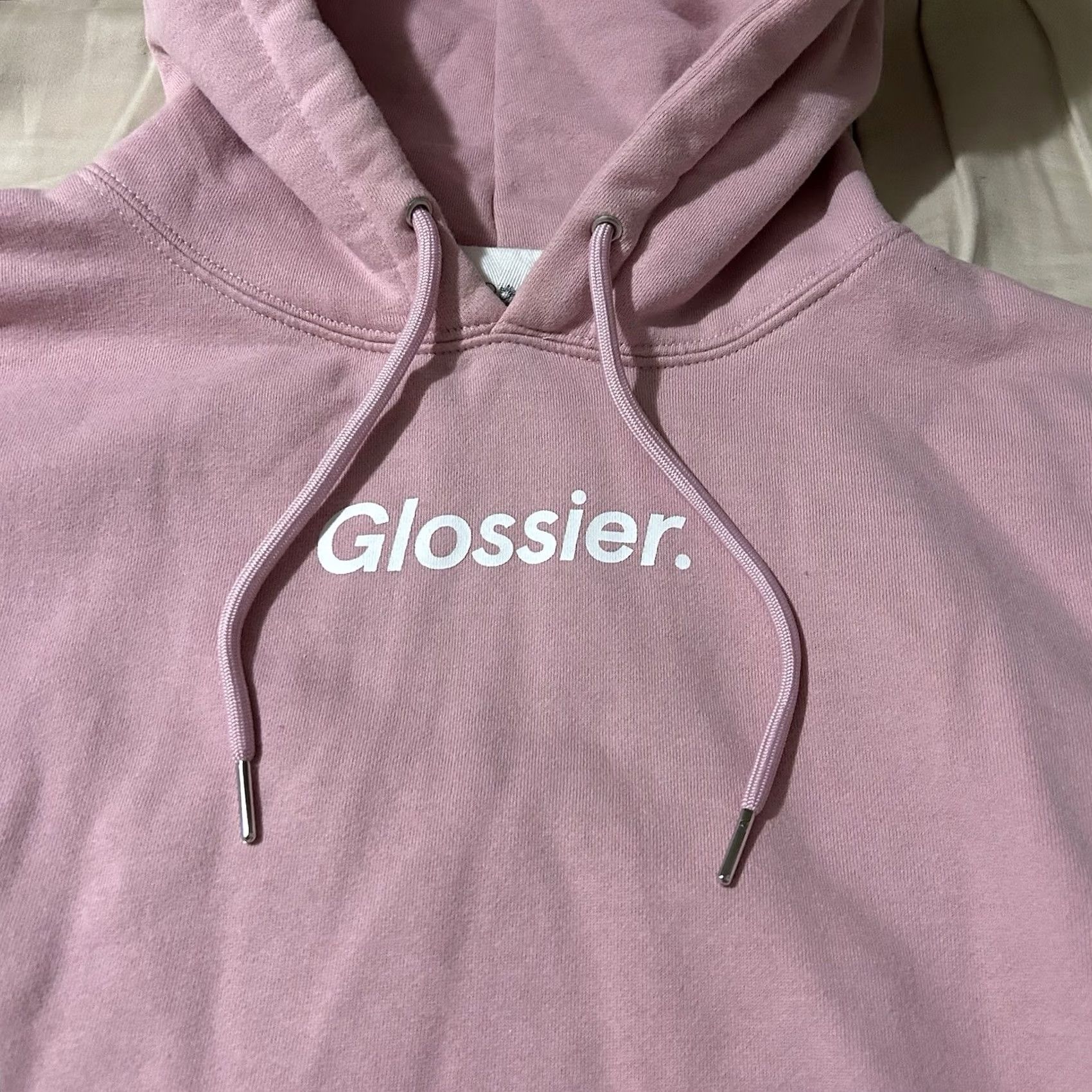 Vintage Glossier Hoodie Medium Pink Makeup Brand Women’s Size M / US 6-8 / IT 42-44 - 3 Thumbnail