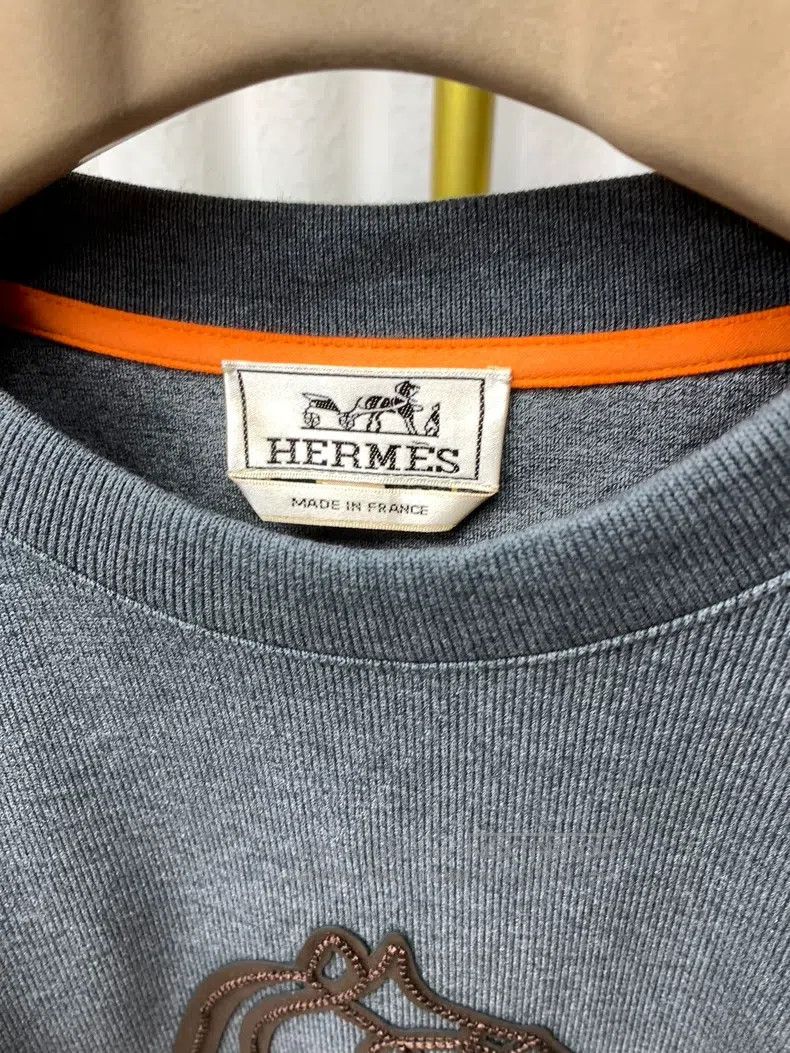 Hermes Hermes Lead gray chest coffee leather horse head round nec Size L / US 10 / IT 46 - 3 Thumbnail